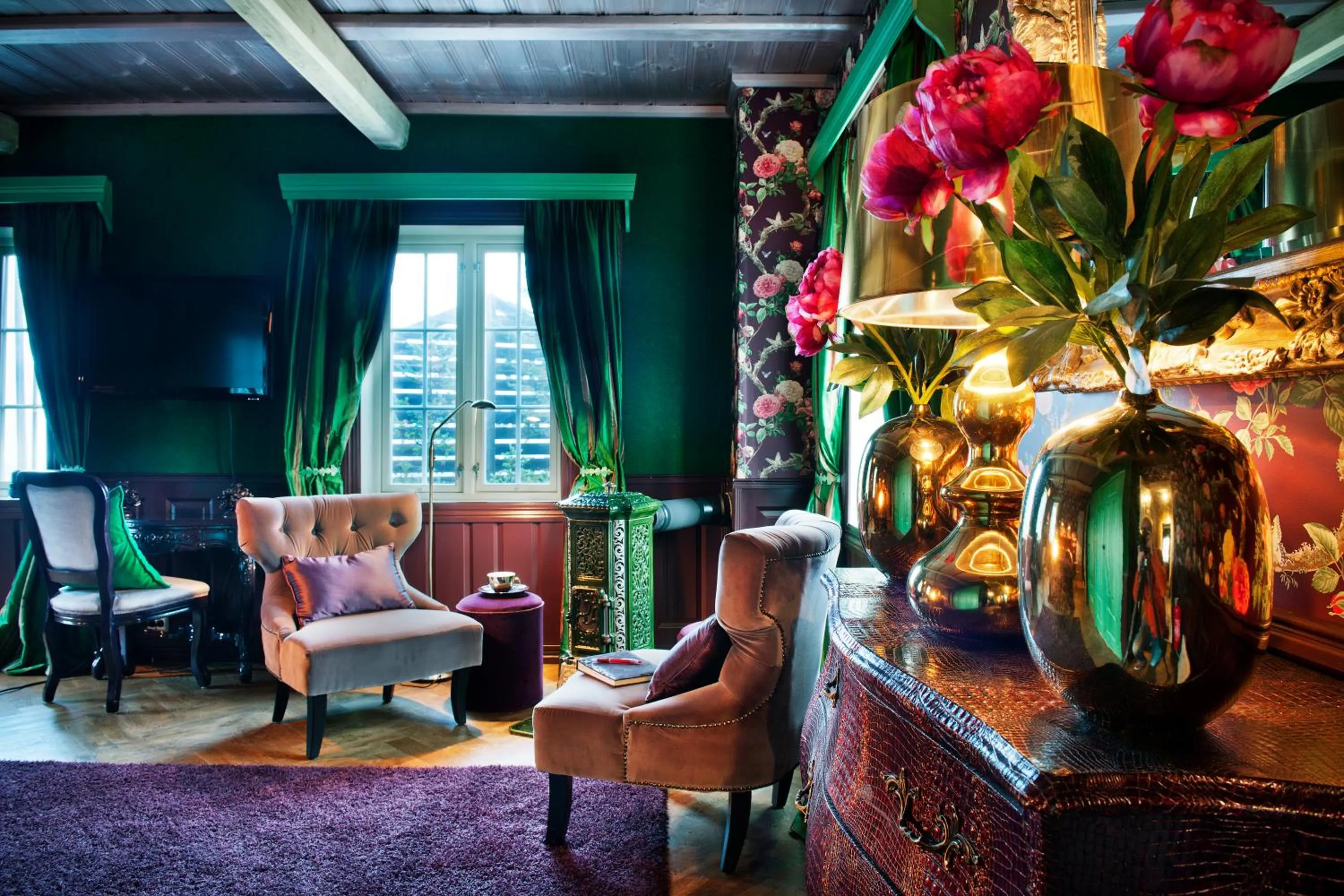 Decorative detail in Herangtunet Boutique hotel