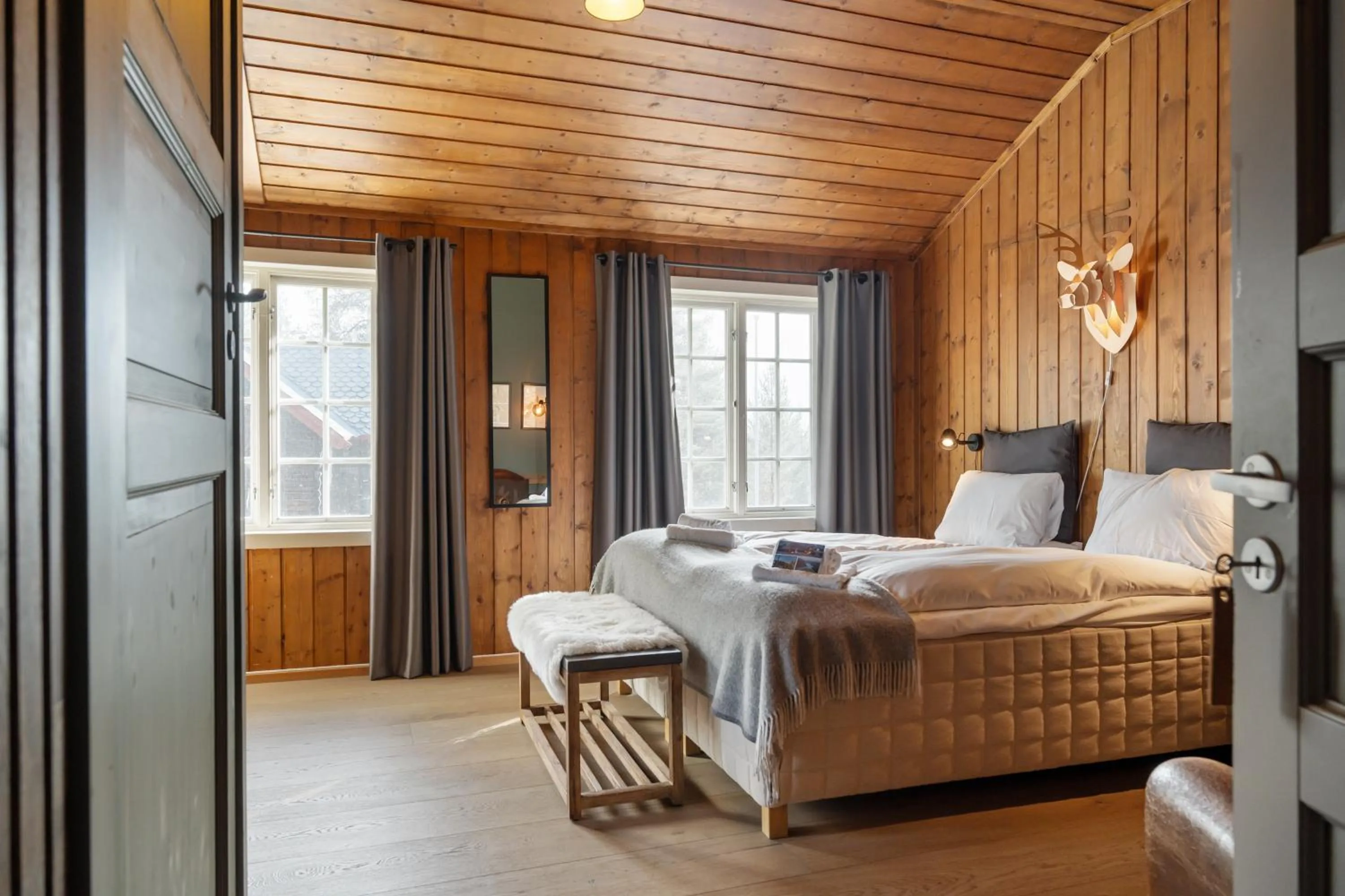 Bed in Herangtunet Mountain Lodge