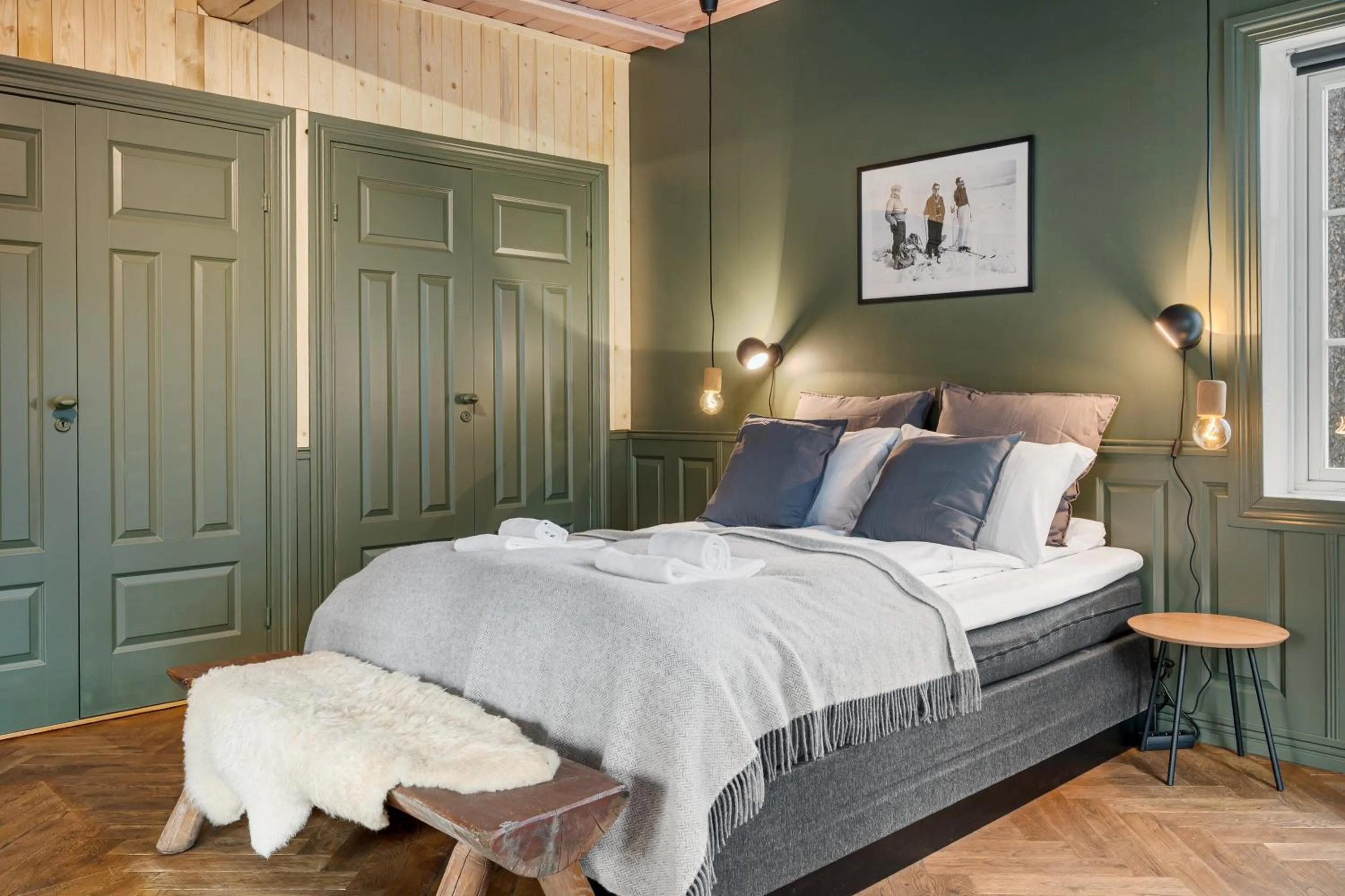 Bed in Herangtunet Mountain Lodge