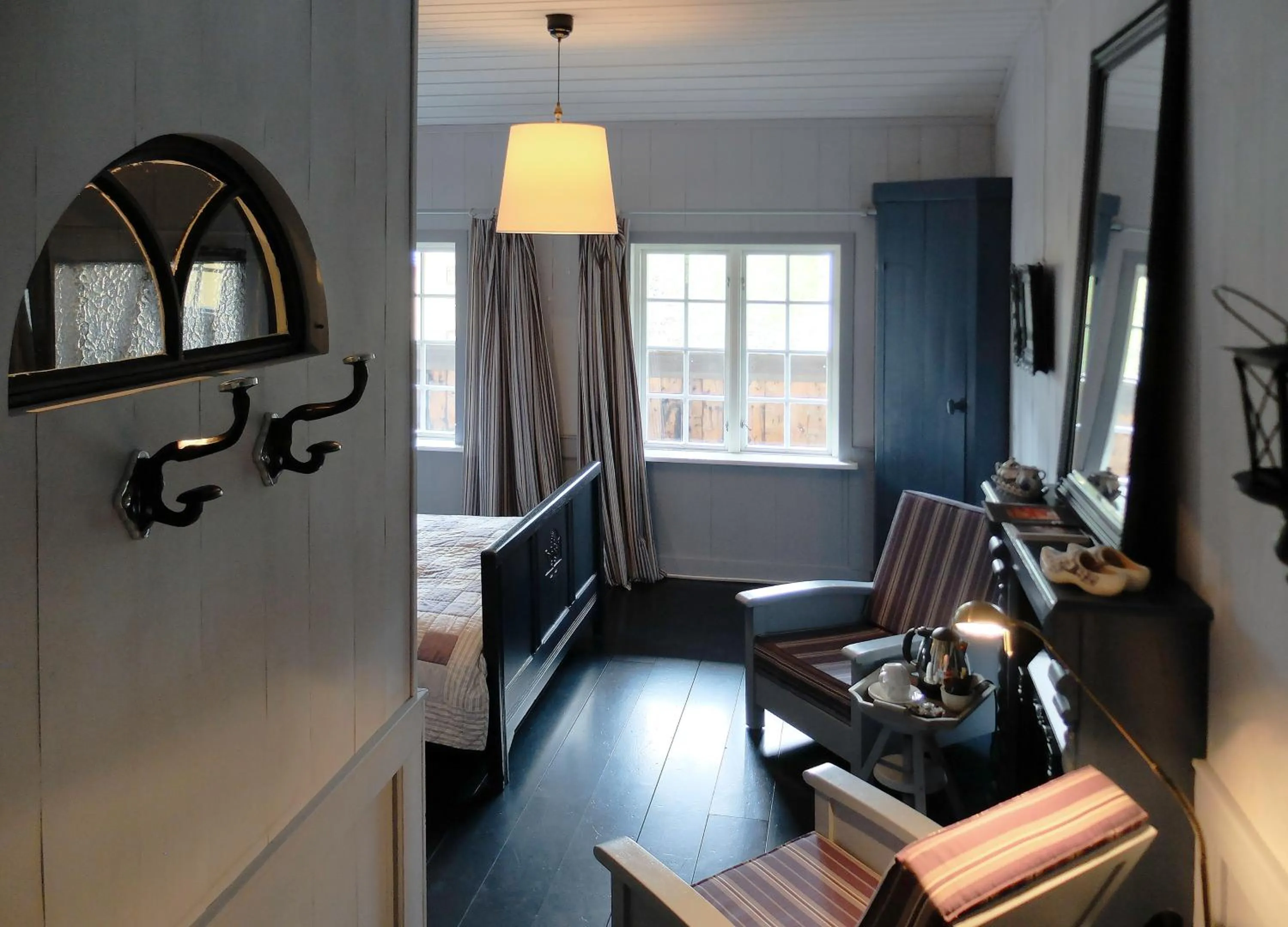 Decorative detail, Bed in Herangtunet Boutique hotel