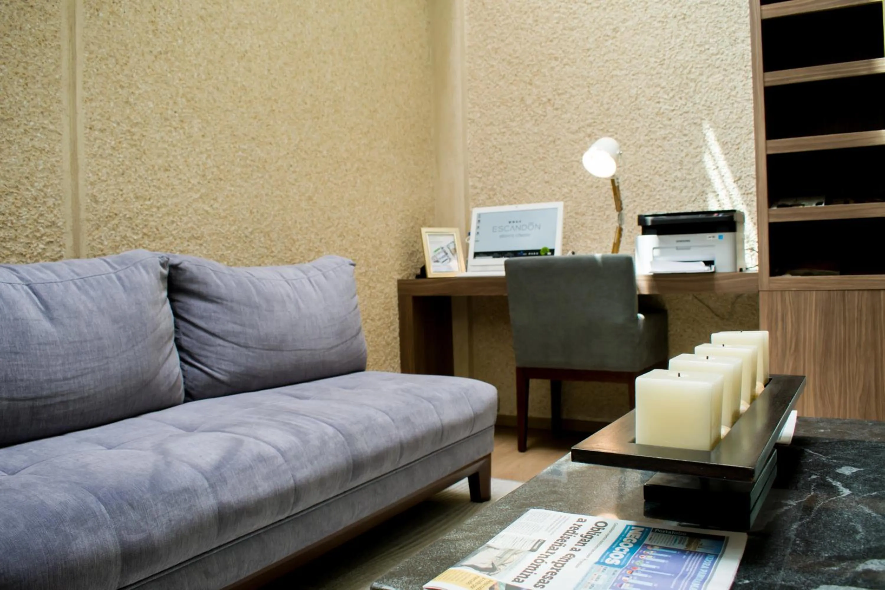 Living room in KALI Escandón Mexico City