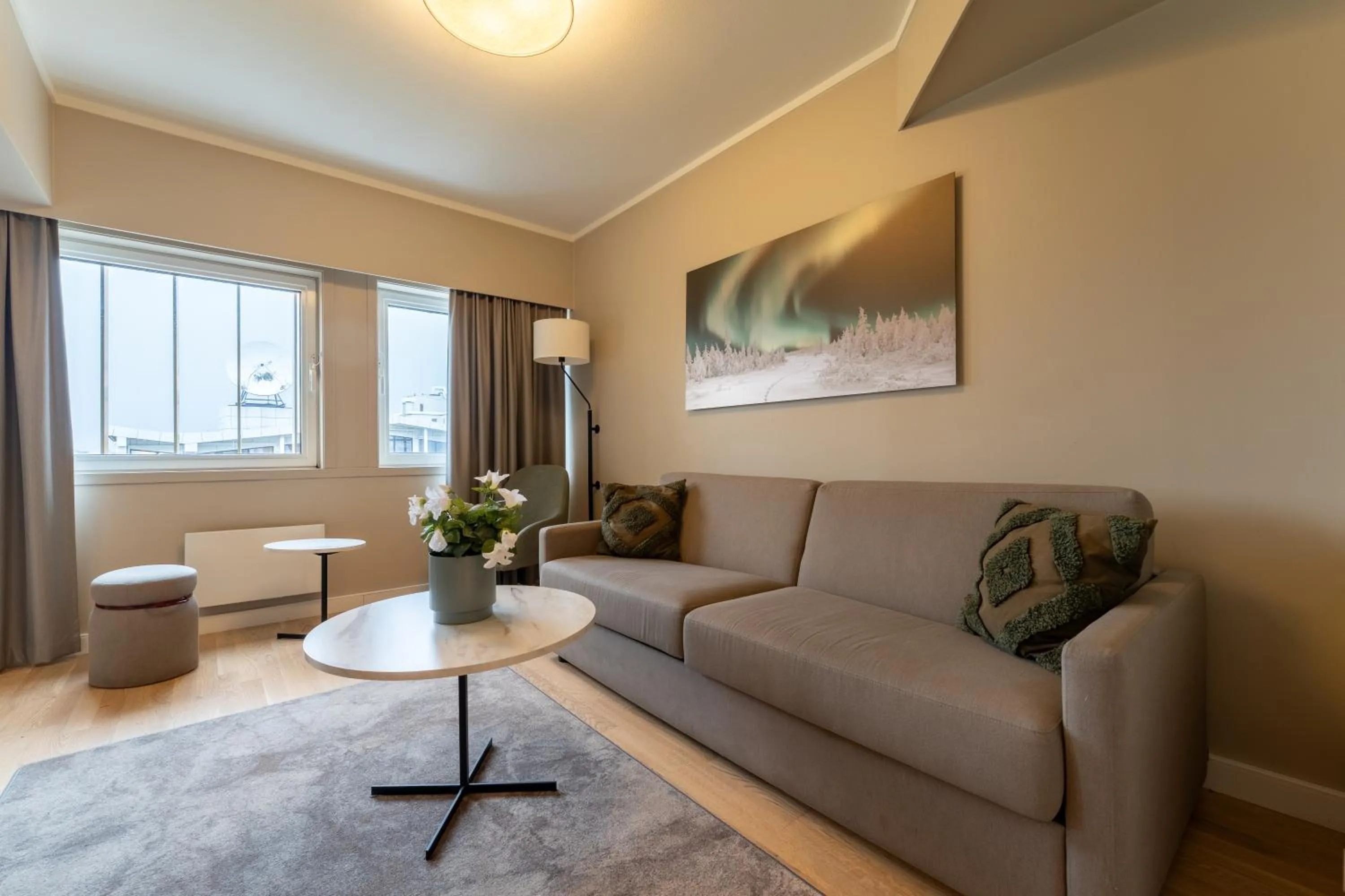 Seating area in Quality Hotel Saga