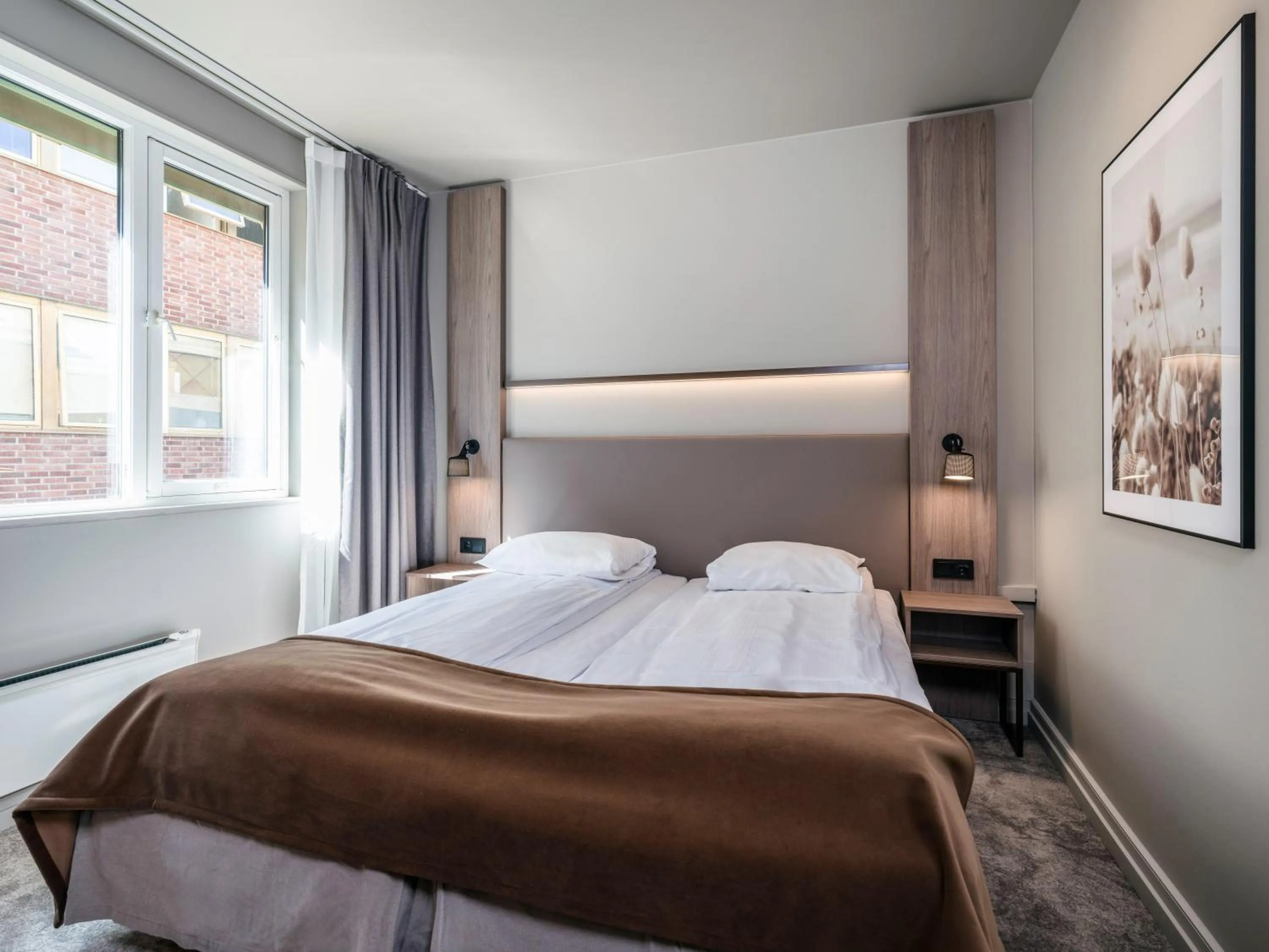 Bed in Quality Hotel Saga