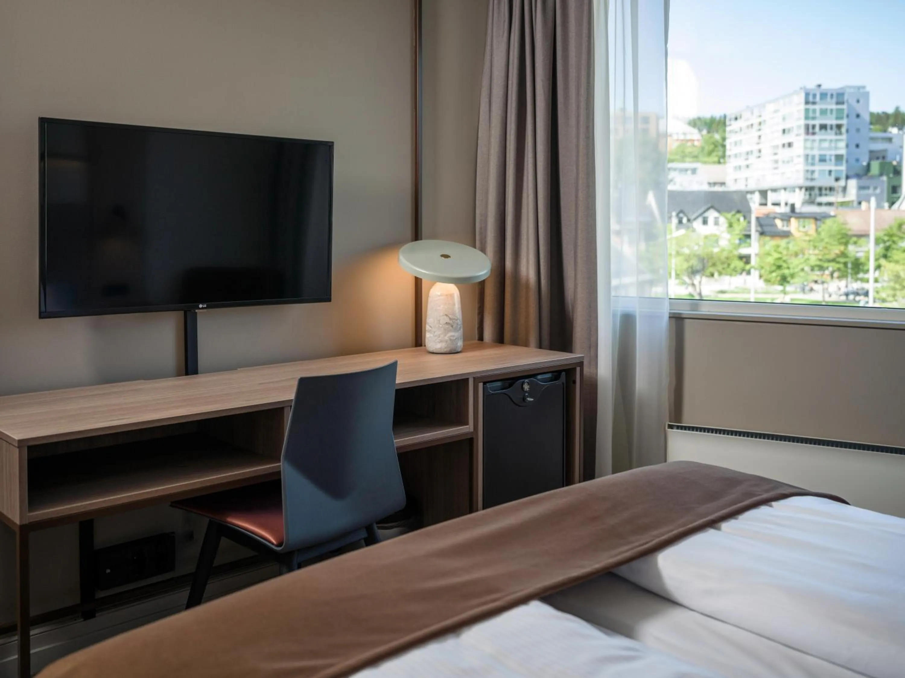 Bed in Quality Hotel Saga