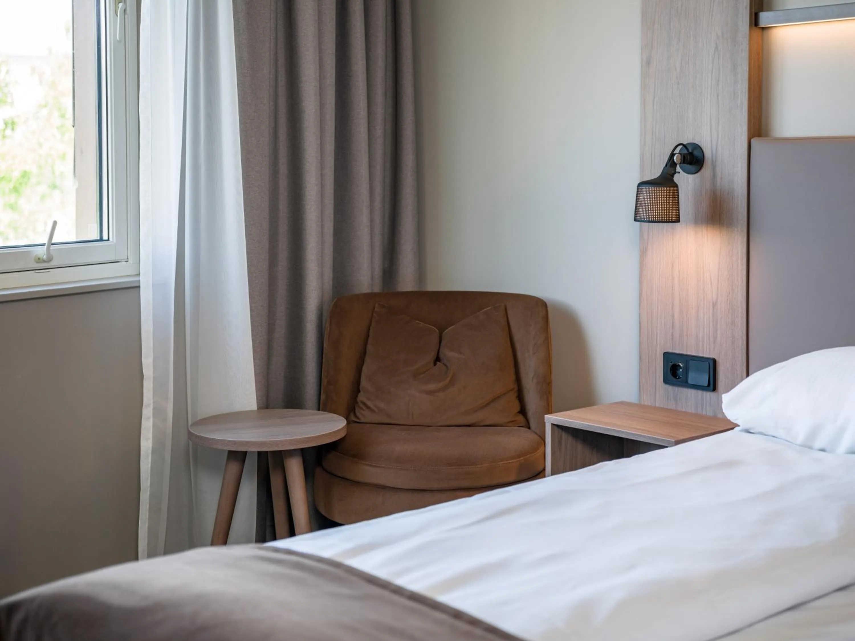 Bed in Quality Hotel Saga