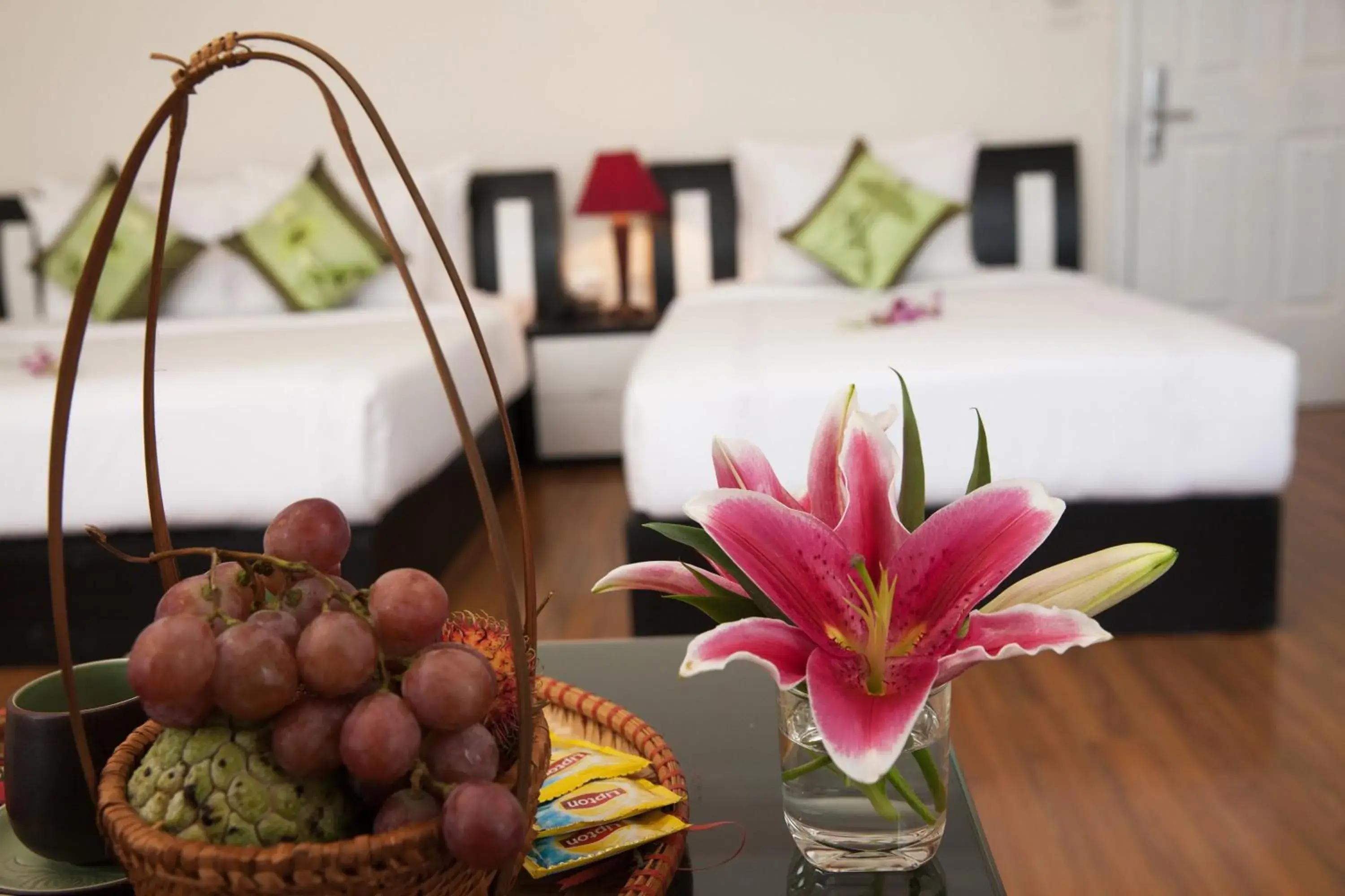 Food close-up, Bed in Serenity Villa Hotel Food close-up, Bed in Serenity Villa Hotel