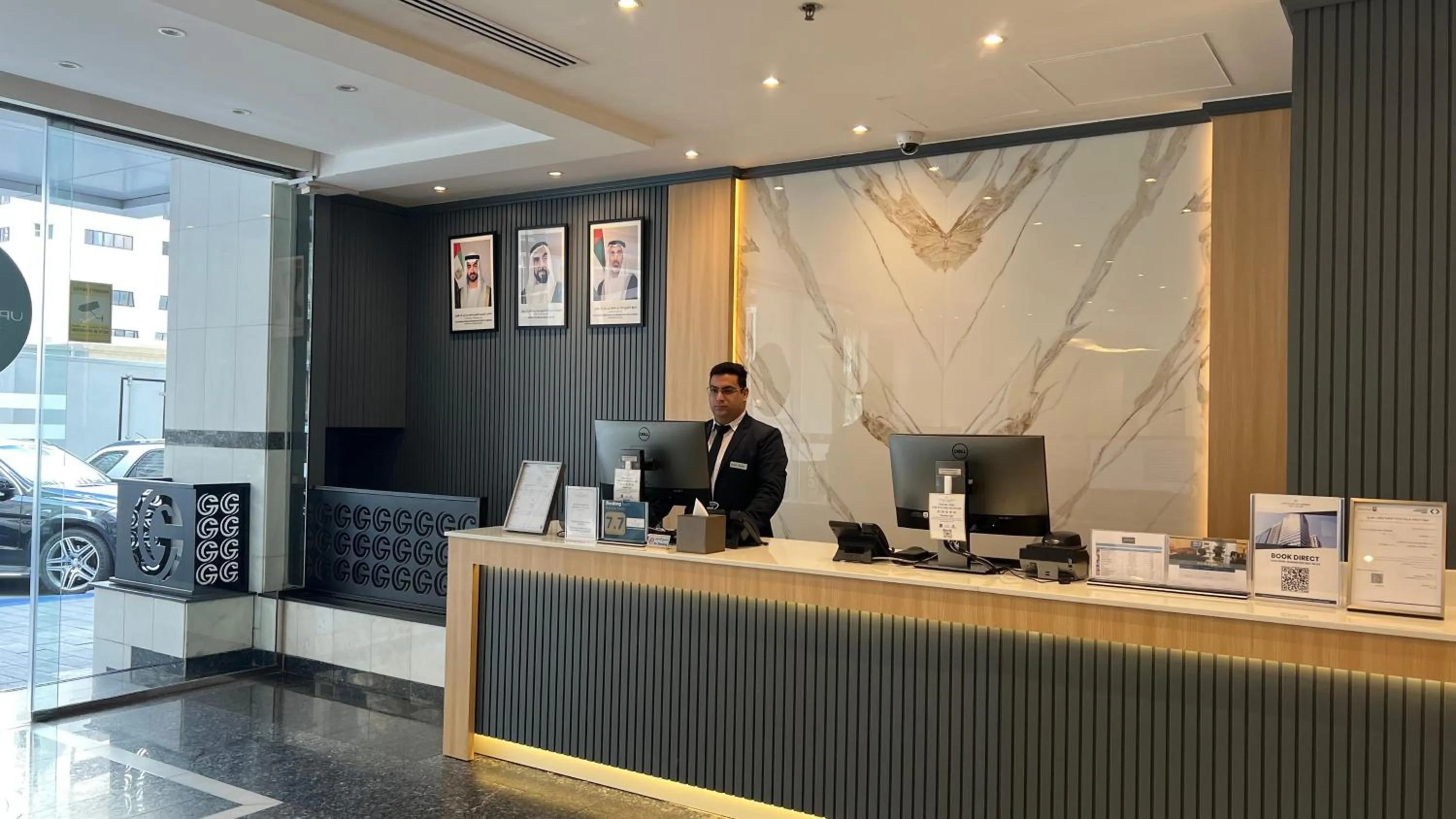 Lobby or reception in Uptown Hotel Apartments Abu Dhabi by Gewan