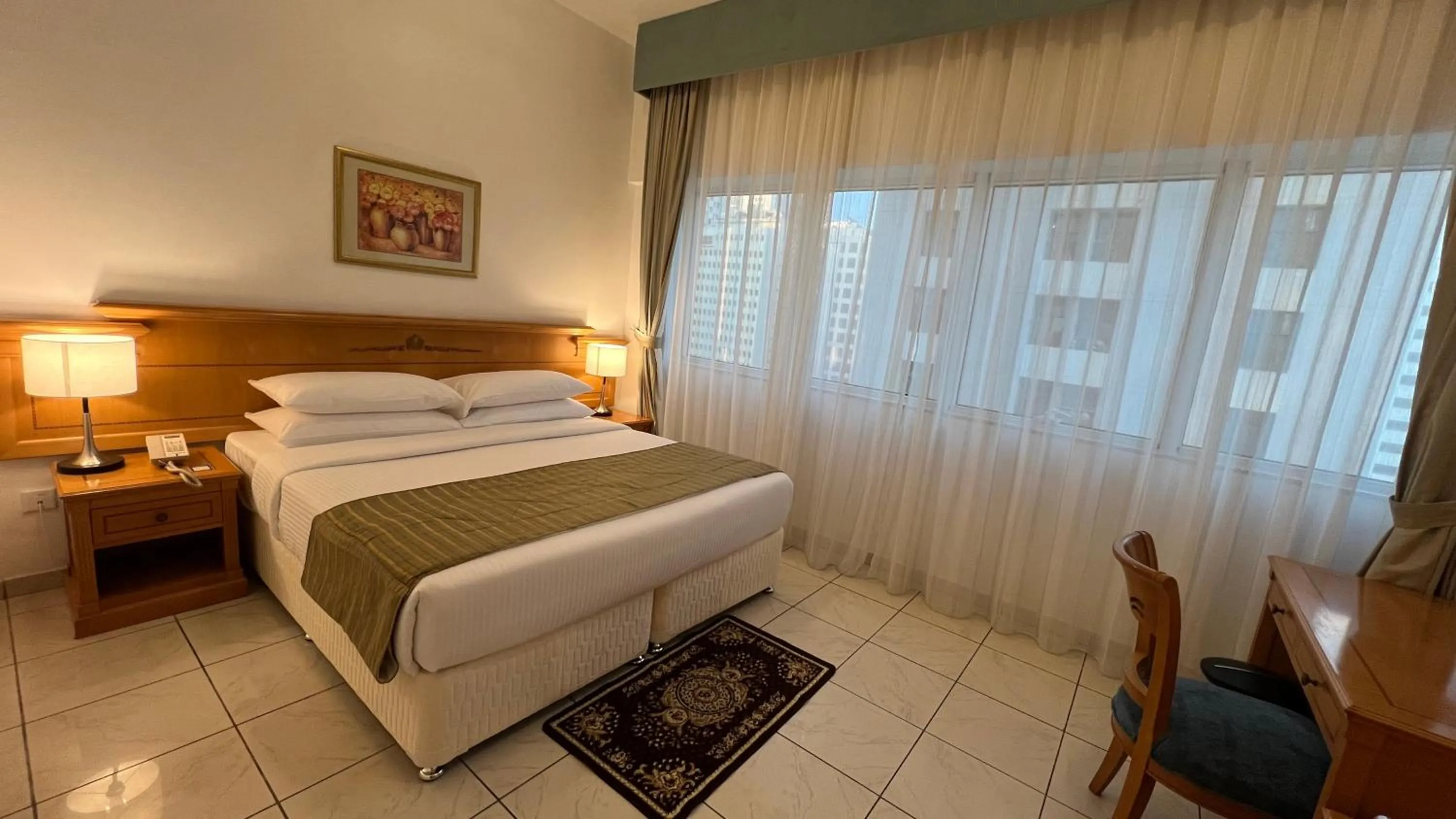 Bedroom, Bed in Uptown Hotel Apartments Abu Dhabi by Gewan