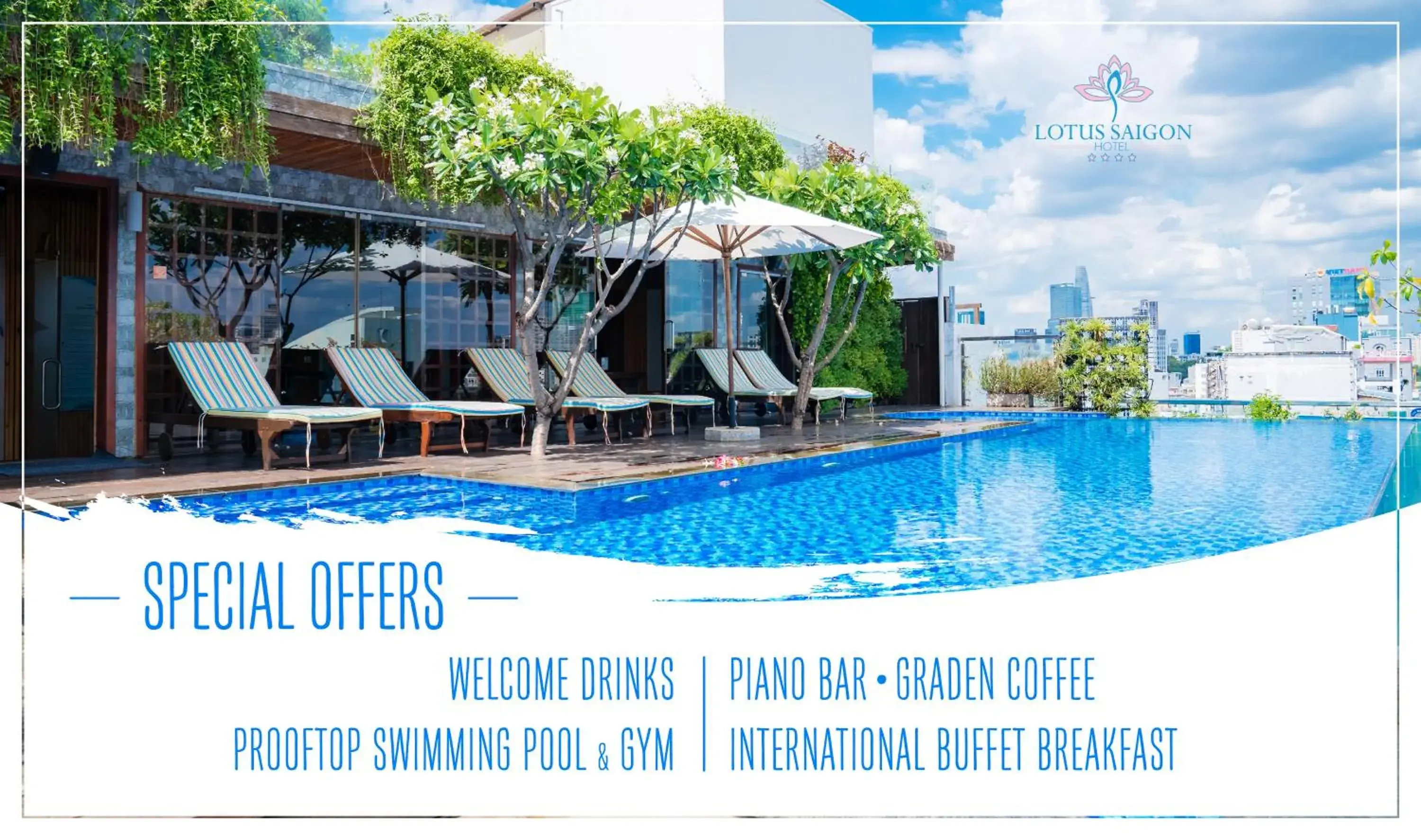 Swimming pool in Lotus Saigon Hotel Swimming pool in Lotus Saigon Hotel