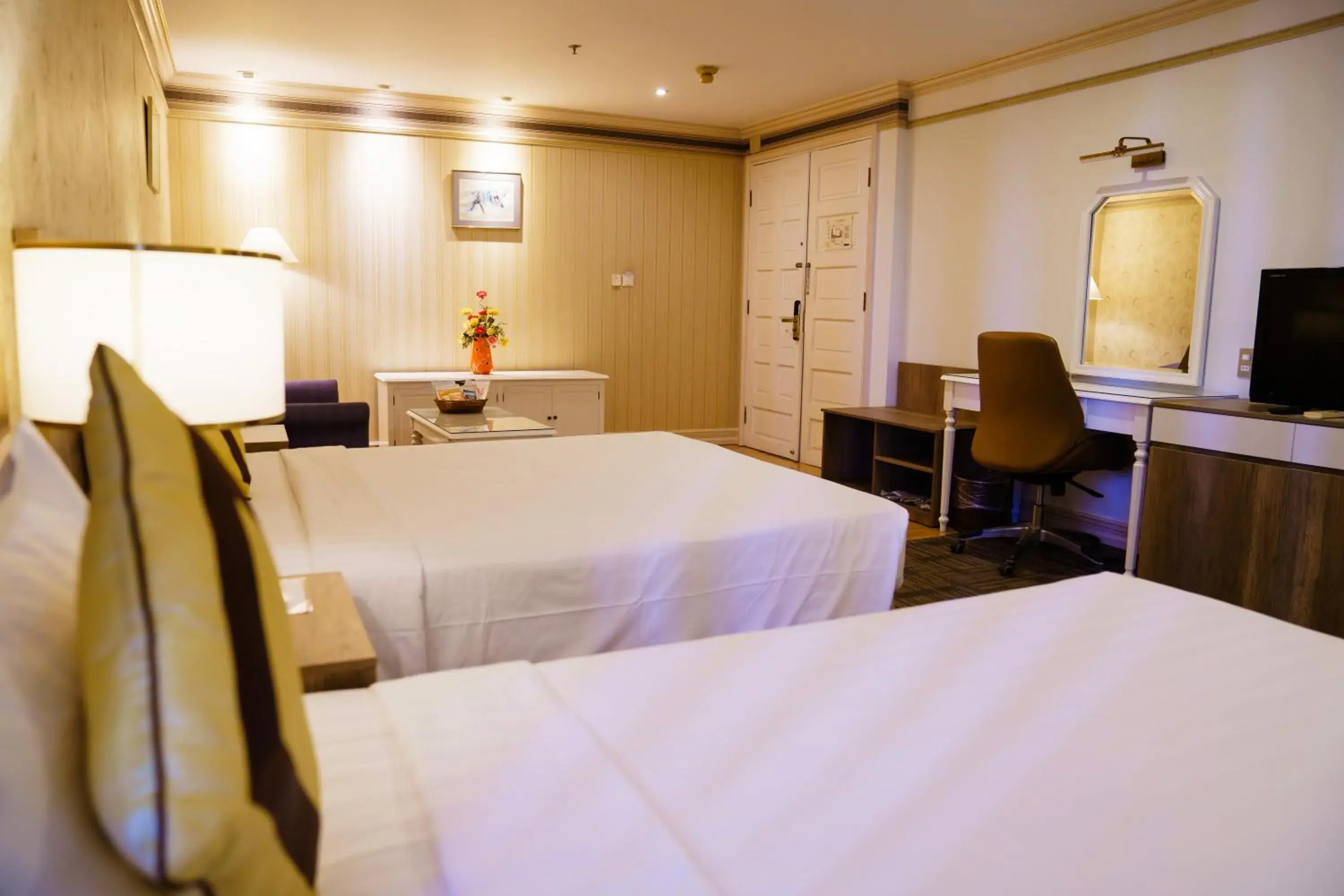 Bed in Lotus Saigon Hotel Bed in Lotus Saigon Hotel