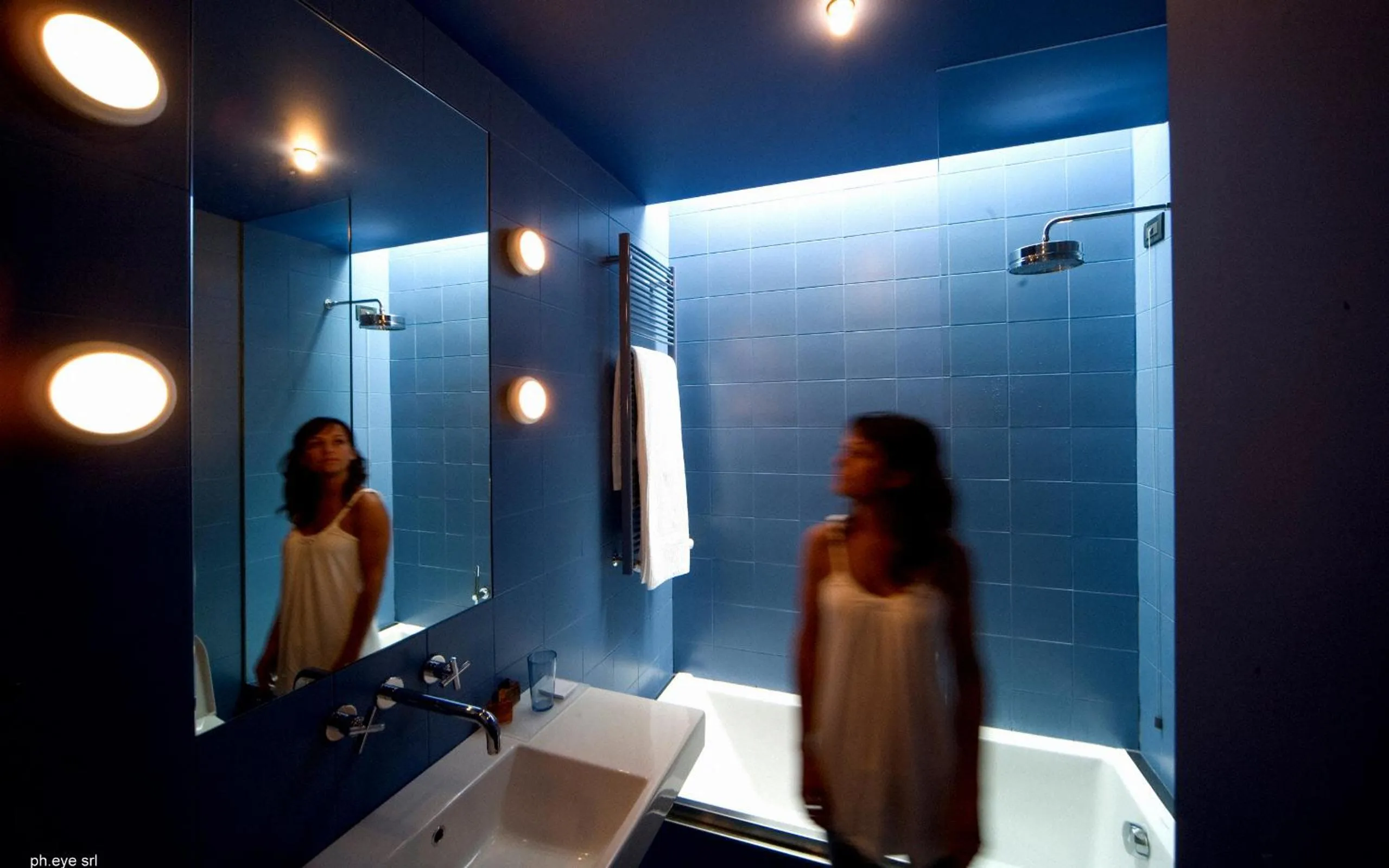 Bathroom in Hotel Clocchiatti Next