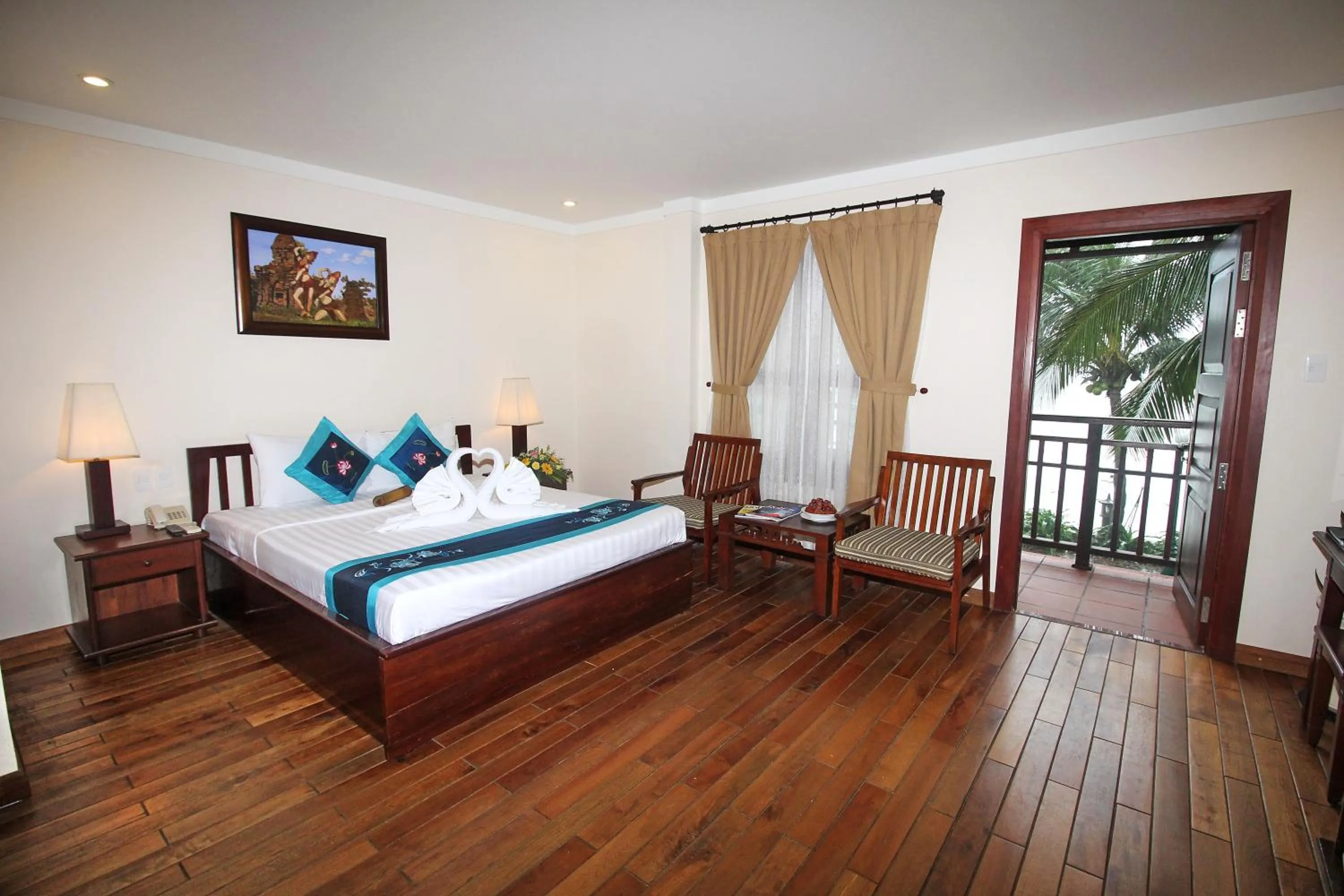 Bed in Novela Muine Resort & Spa