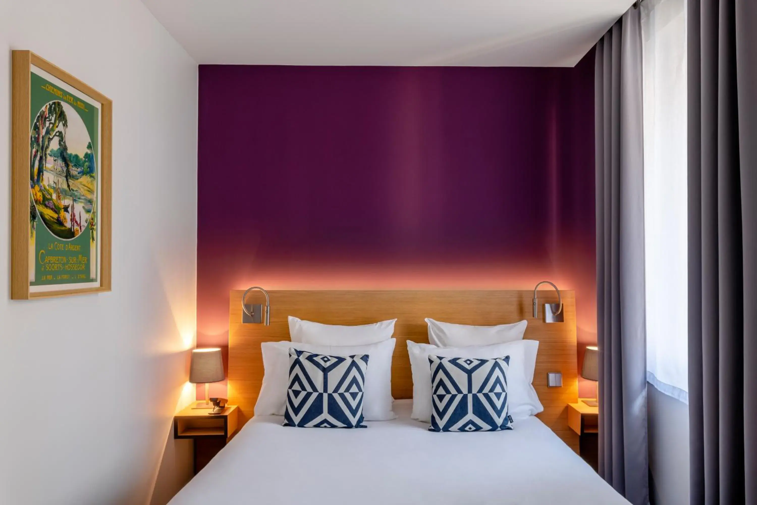 Bedroom, Bed in Hotel Villa Koegui Biarritz Bedroom, Bed in Hotel Villa Koegui Biarritz