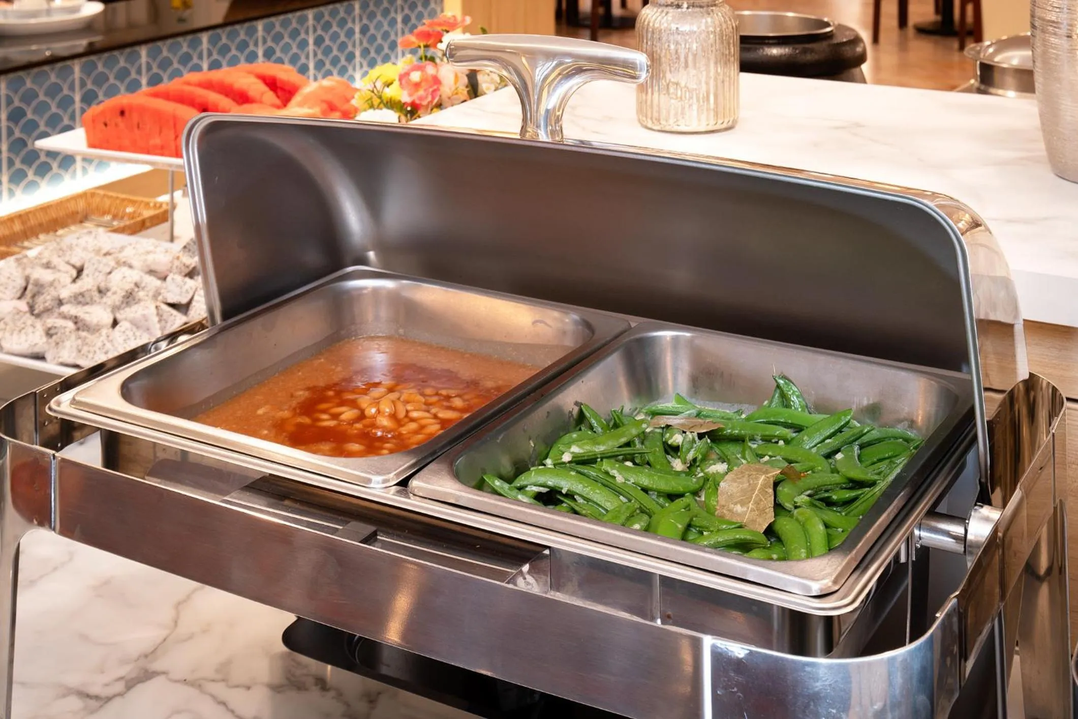 Buffet breakfast in Jomtien Thani Hotel