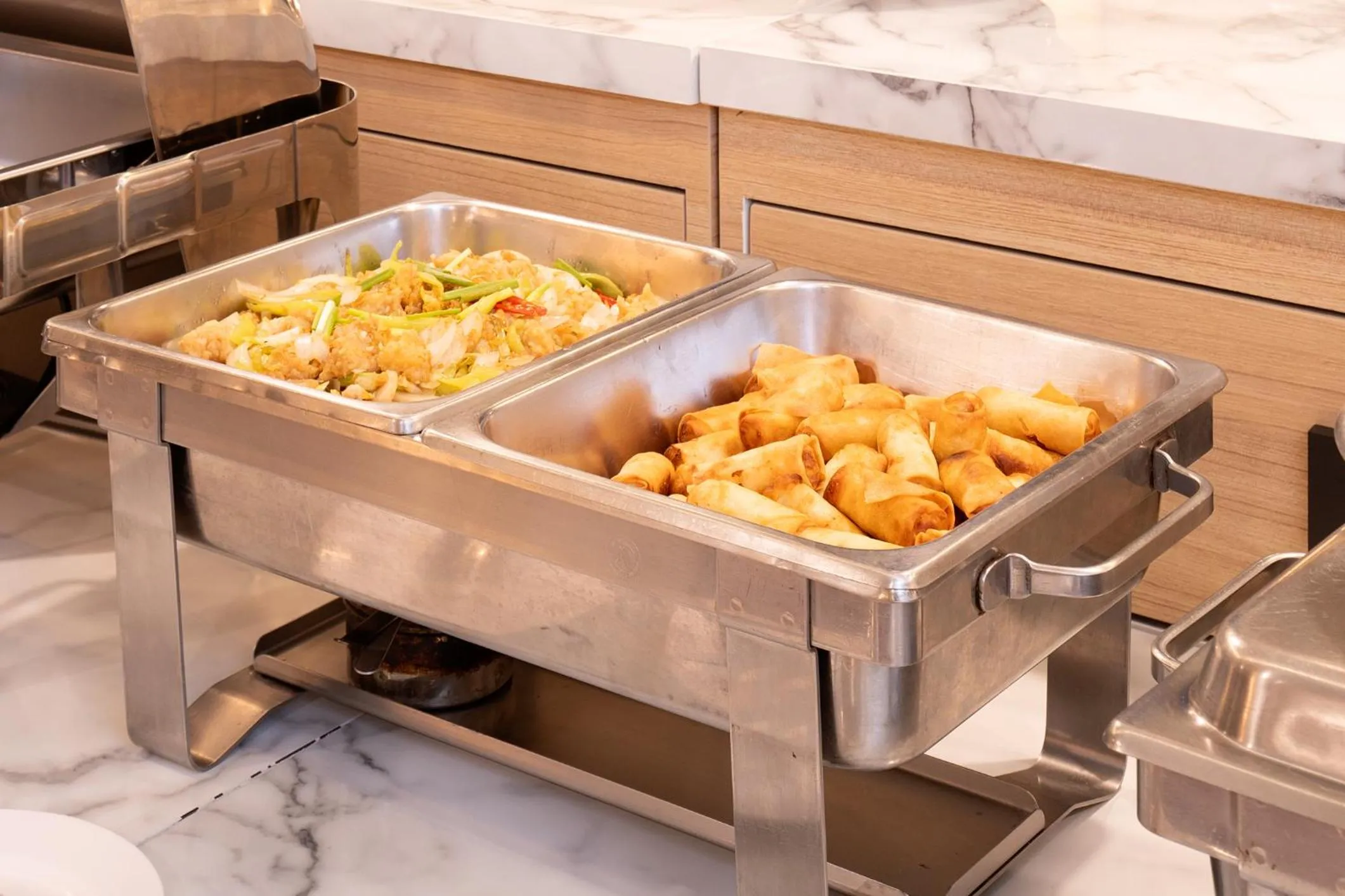 Buffet breakfast in Jomtien Thani Hotel