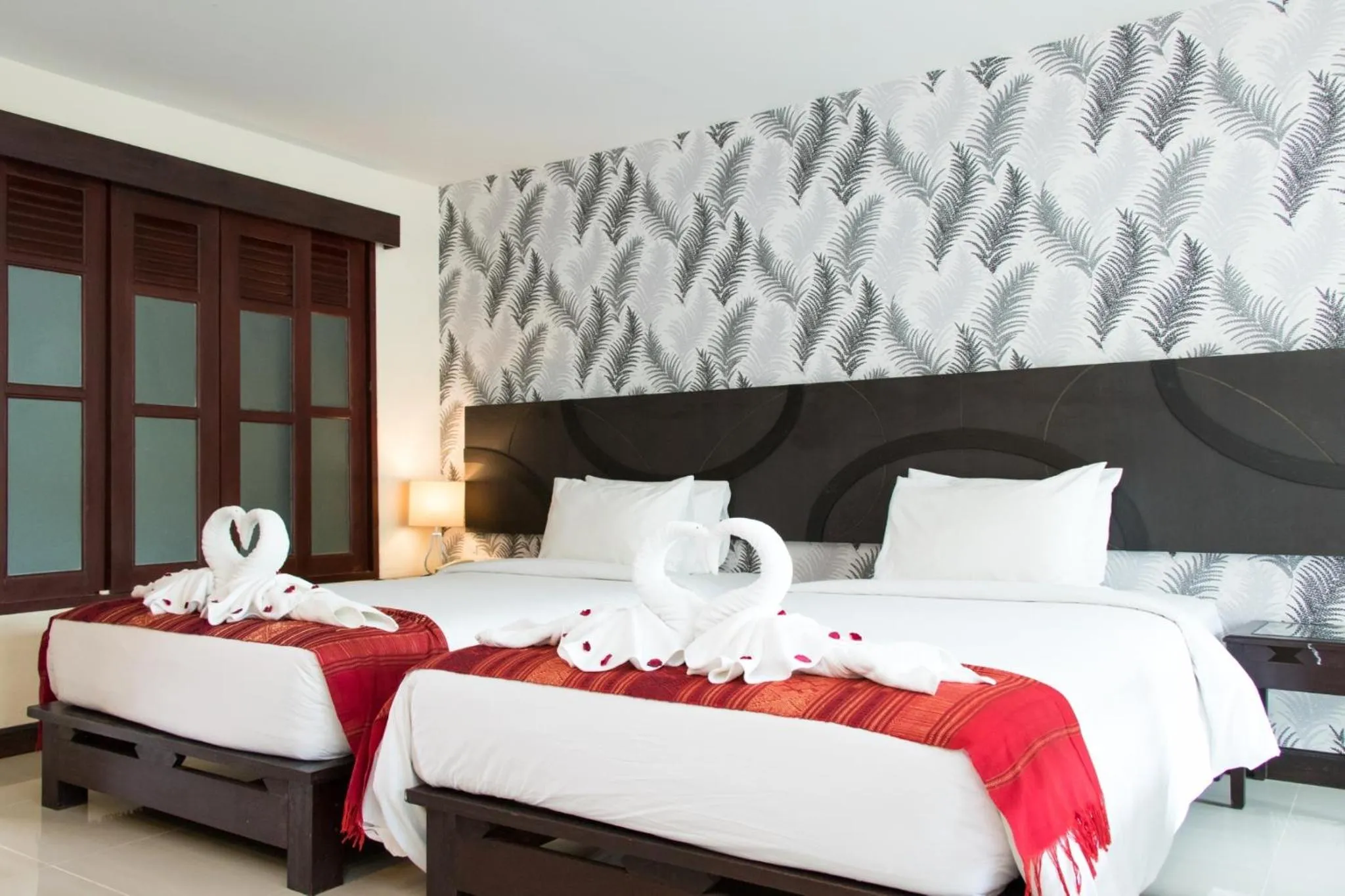 Bed in Pattawia Resort & Spa, Pranburi