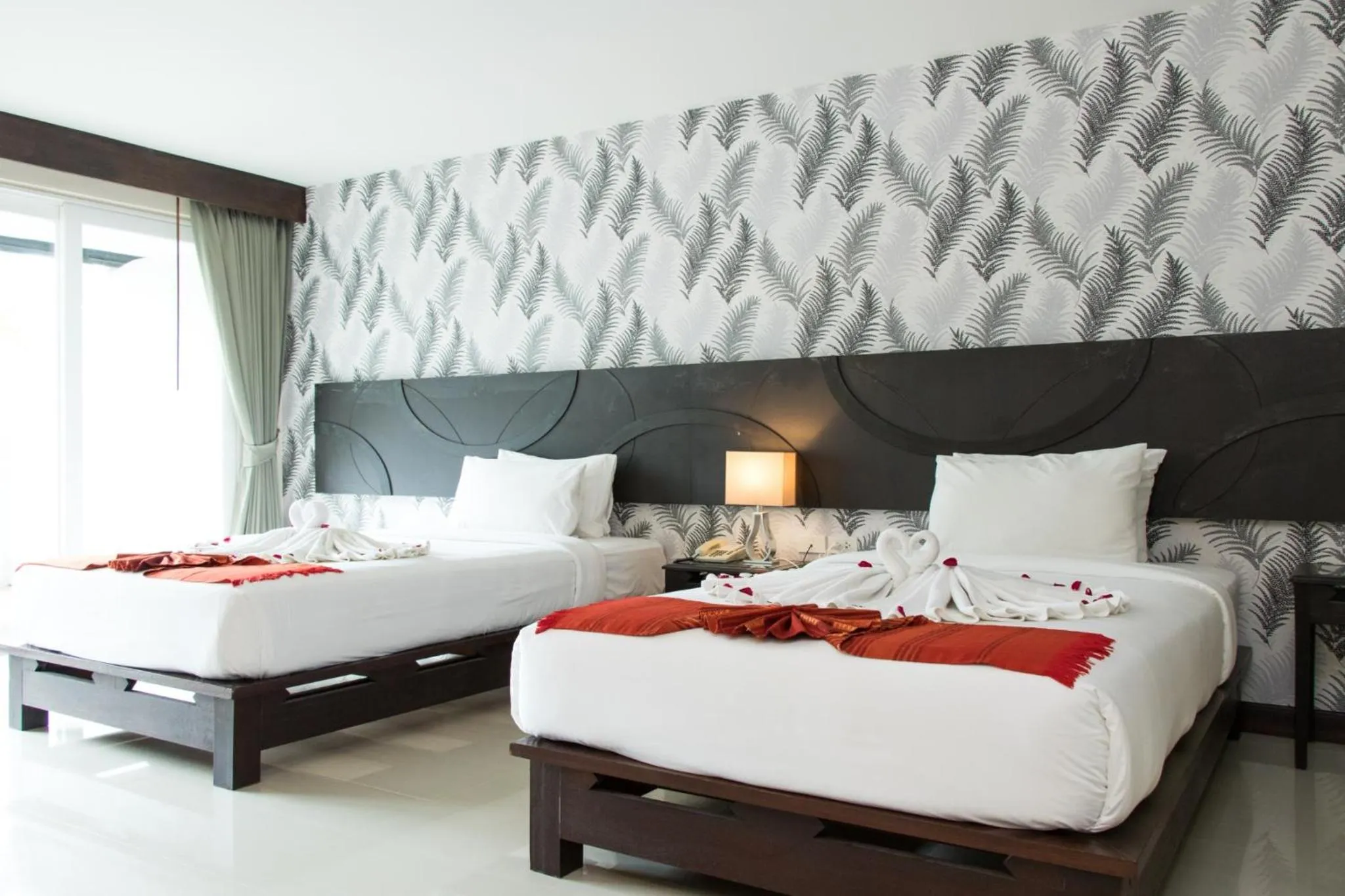 Bed in Pattawia Resort & Spa, Pranburi