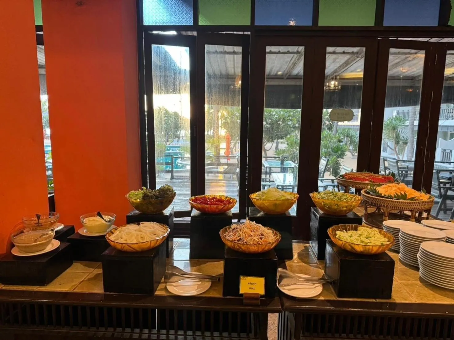 Breakfast in Pattawia Resort & Spa, Pranburi