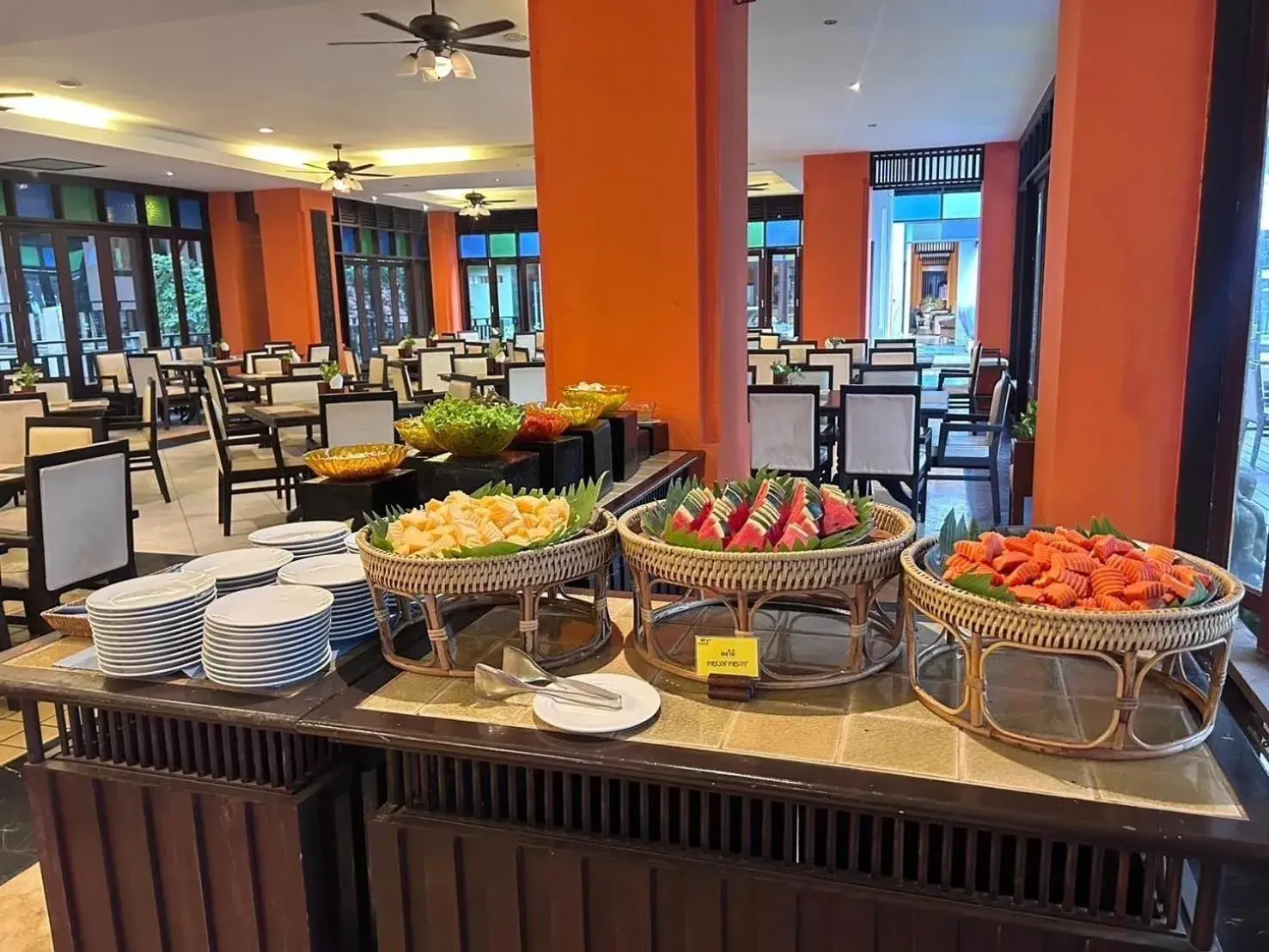Breakfast in Pattawia Resort & Spa, Pranburi Breakfast in Pattawia Resort & Spa, Pranburi