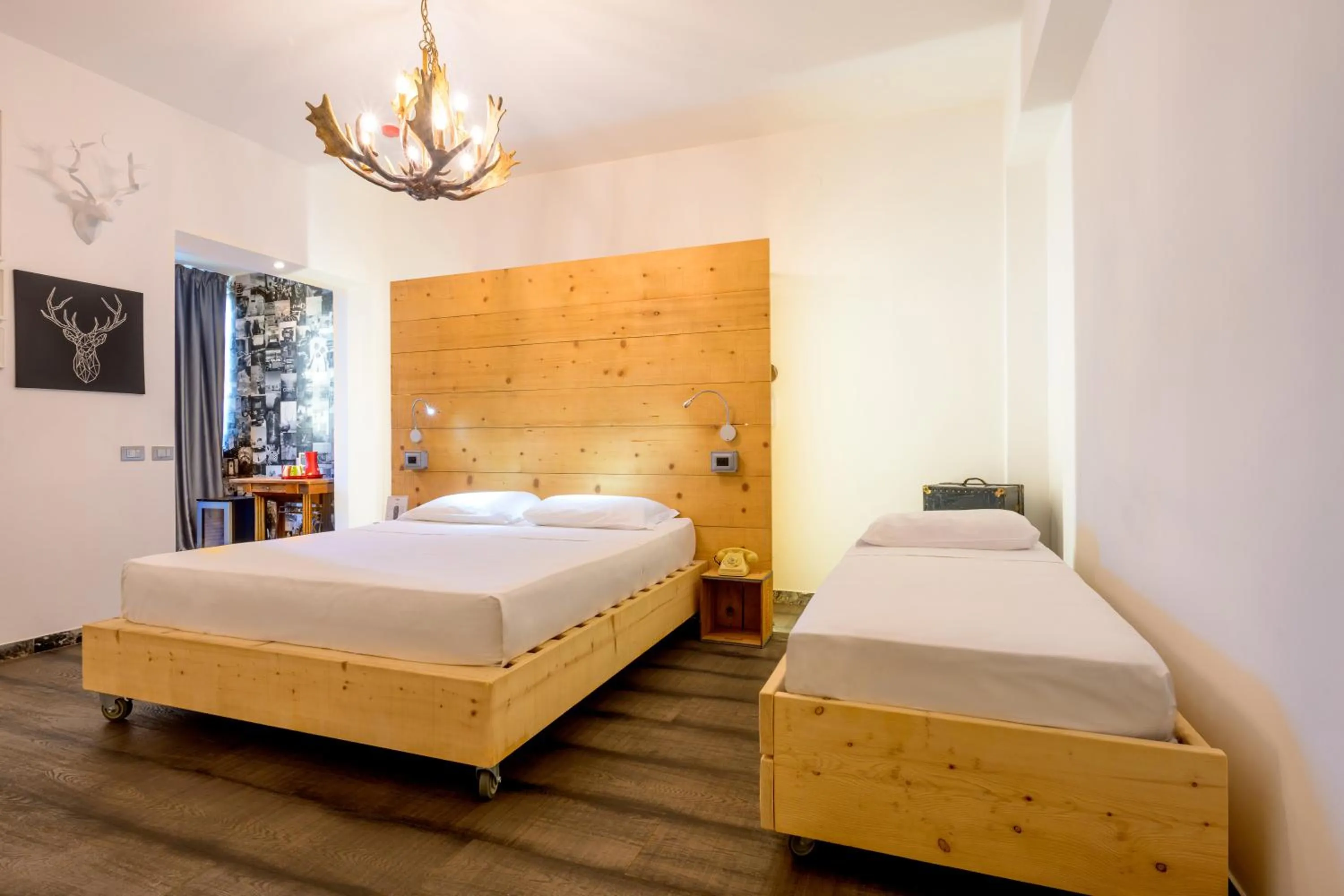 Bed in Hotel Perla - The storyhoteller