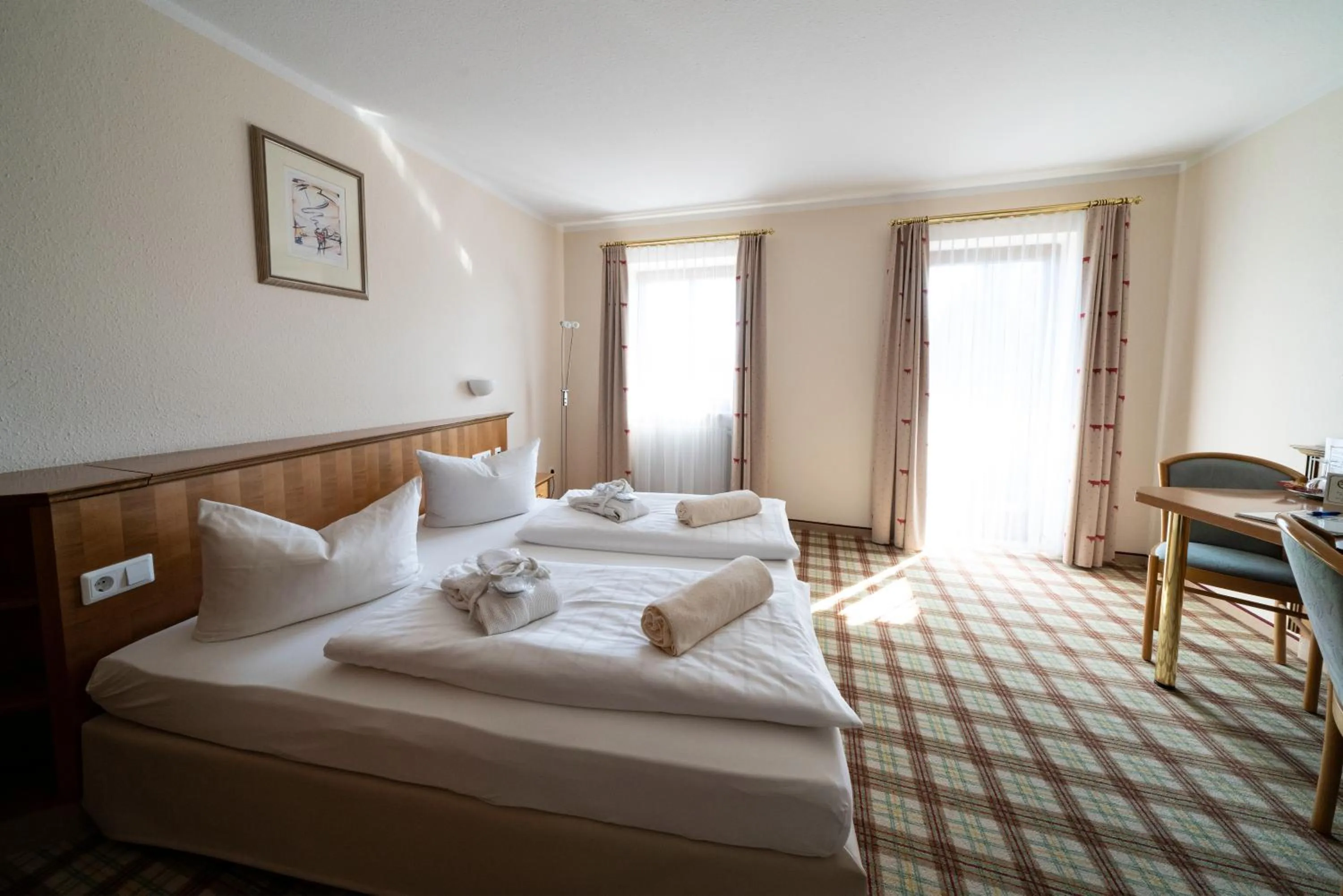 Photo of the whole room, Bed in Panoramahotel Kühbergalp