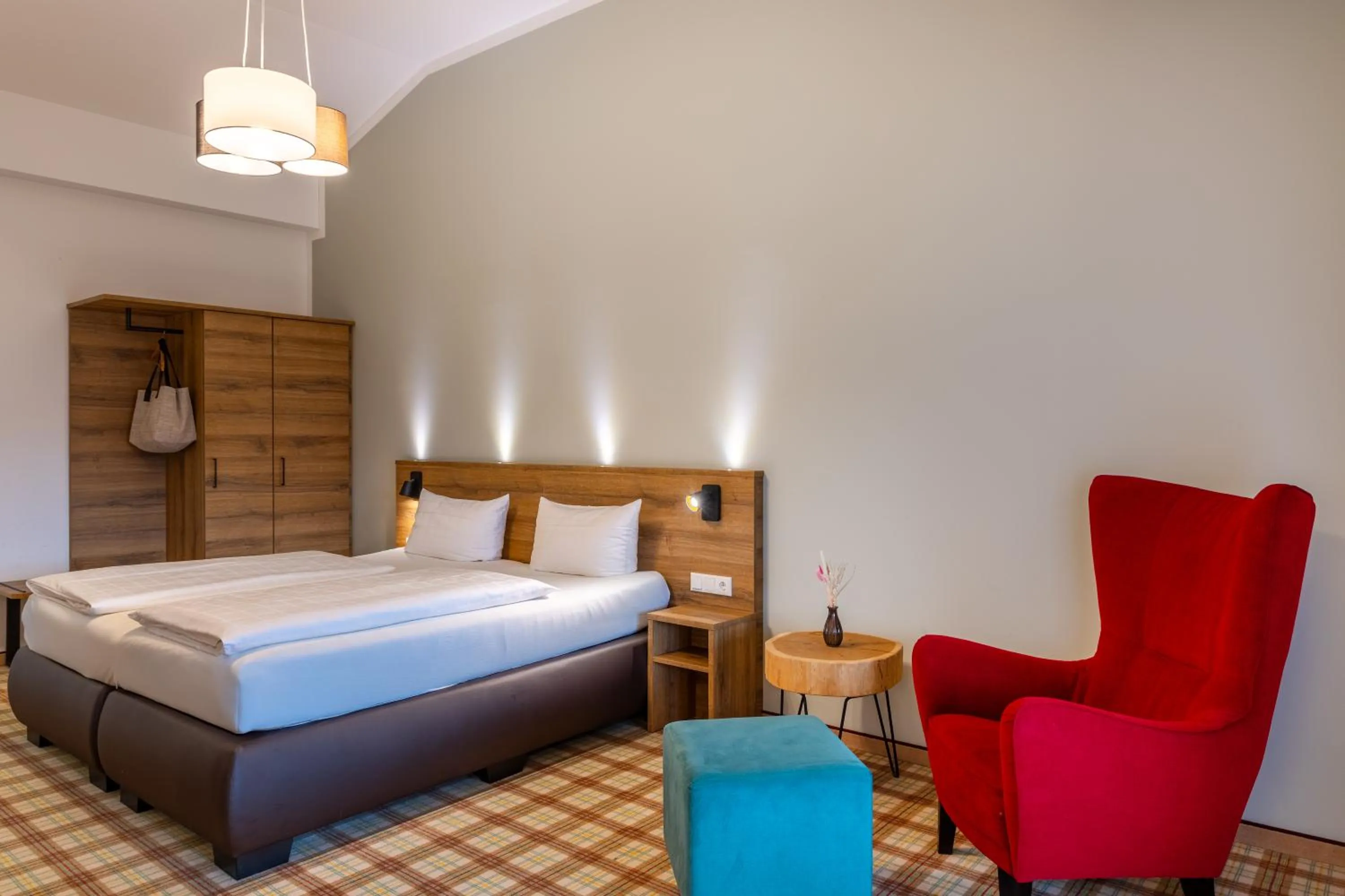 Photo of the whole room, Bed in Panoramahotel Kühbergalp