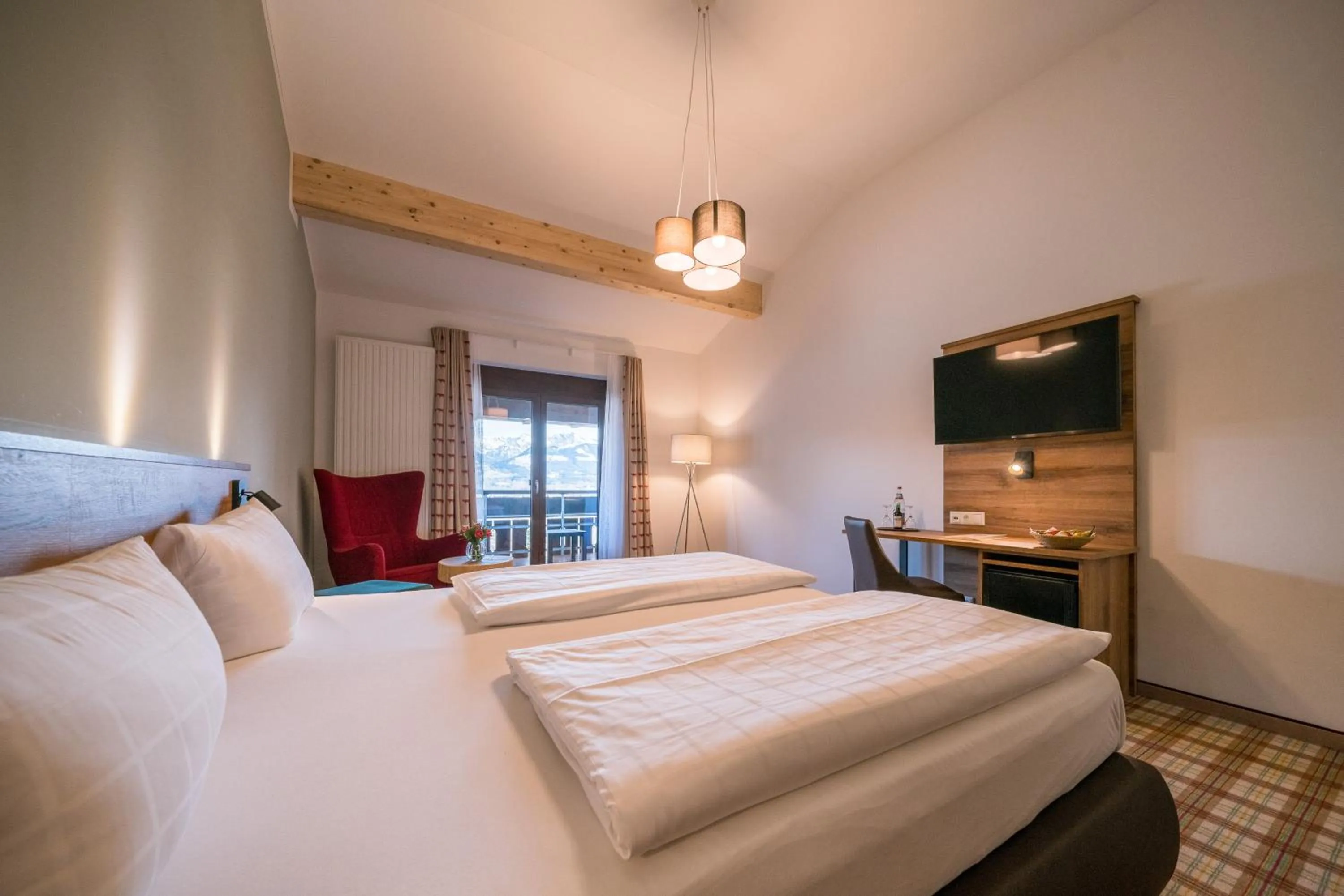 Bed in Panoramahotel Kühbergalp