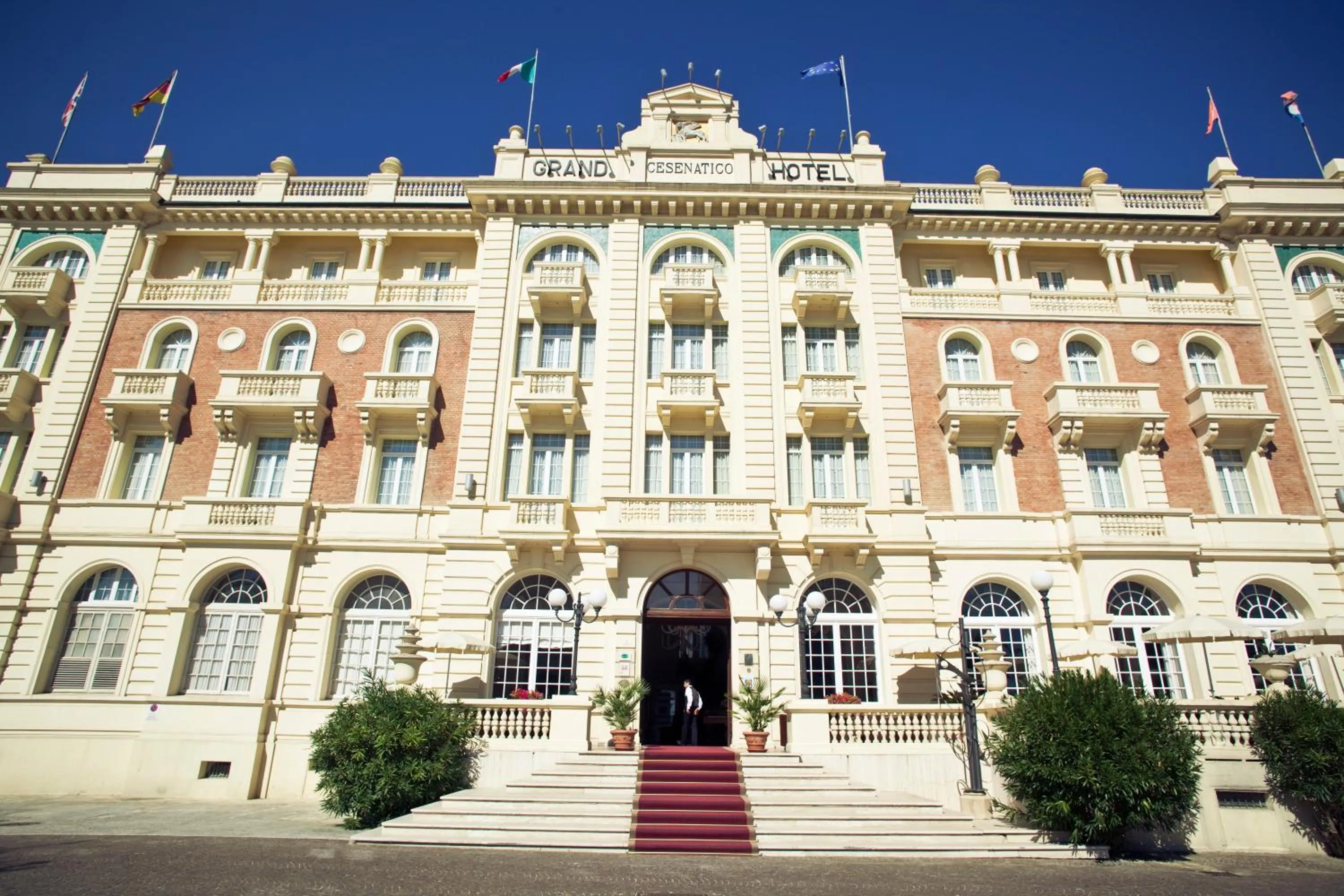 Facade/entrance in Grand Hotel Cesenatico