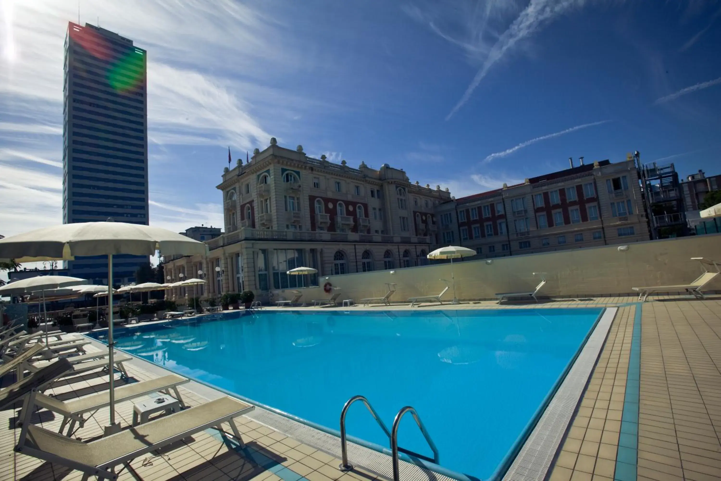 Pool view, Swimming Pool in Grand Hotel Cesenatico