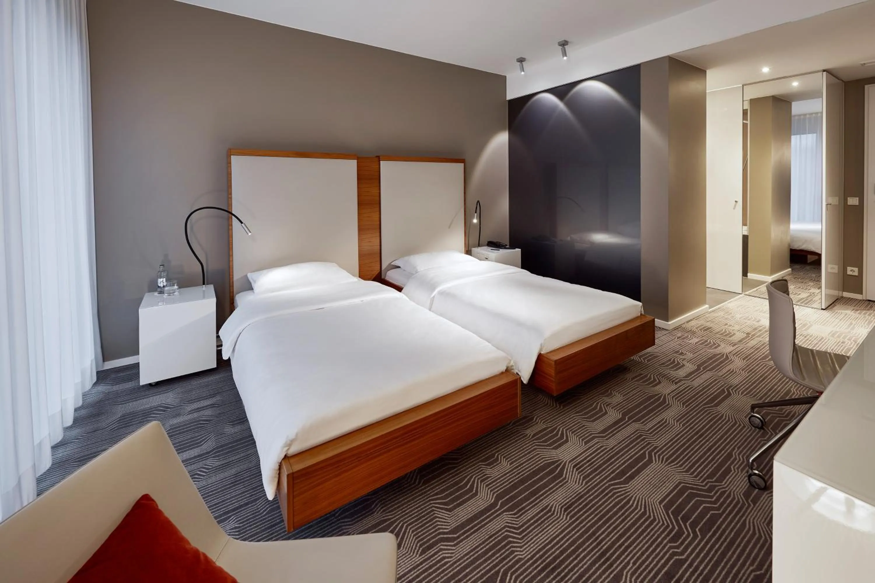 Bed in LEGERE HOTEL Luxembourg