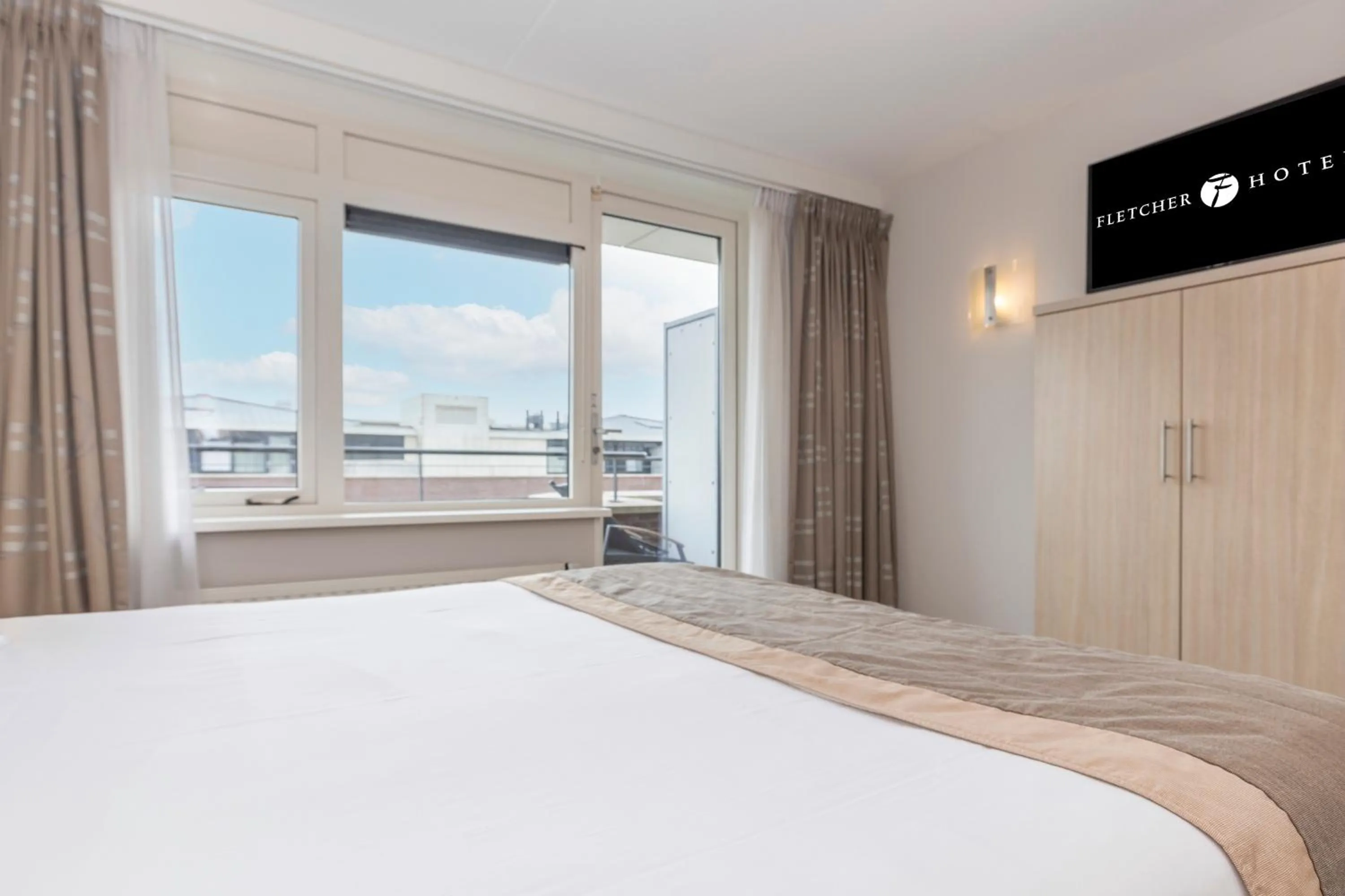 Bed in Fletcher Wellness-Hotel Kamperduinen