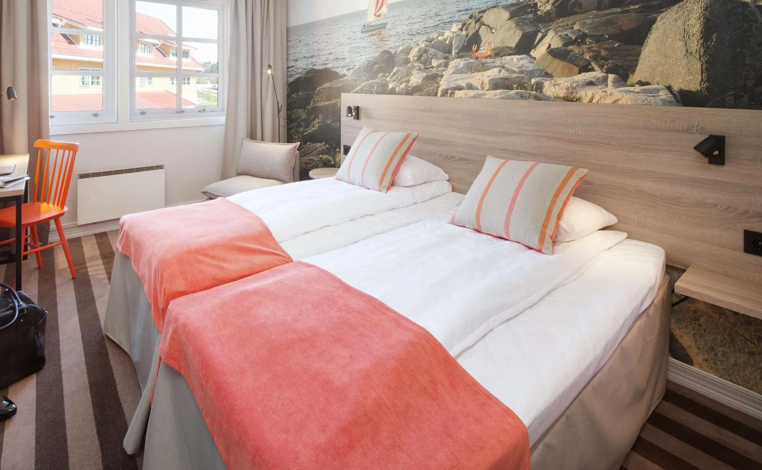 Bedroom, Bed in Scandic Sørlandet