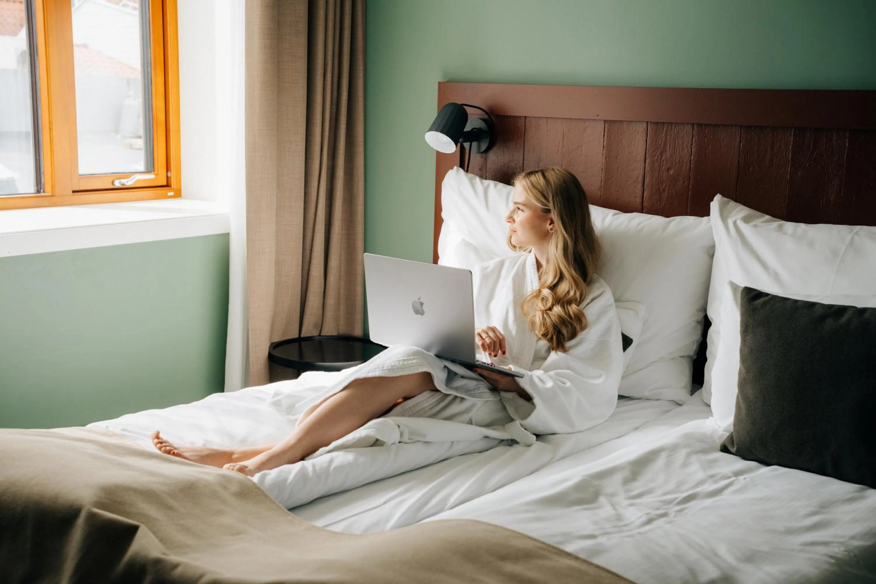 Bed in GamlaVærket Gjæstgiveri og Tracteringssted