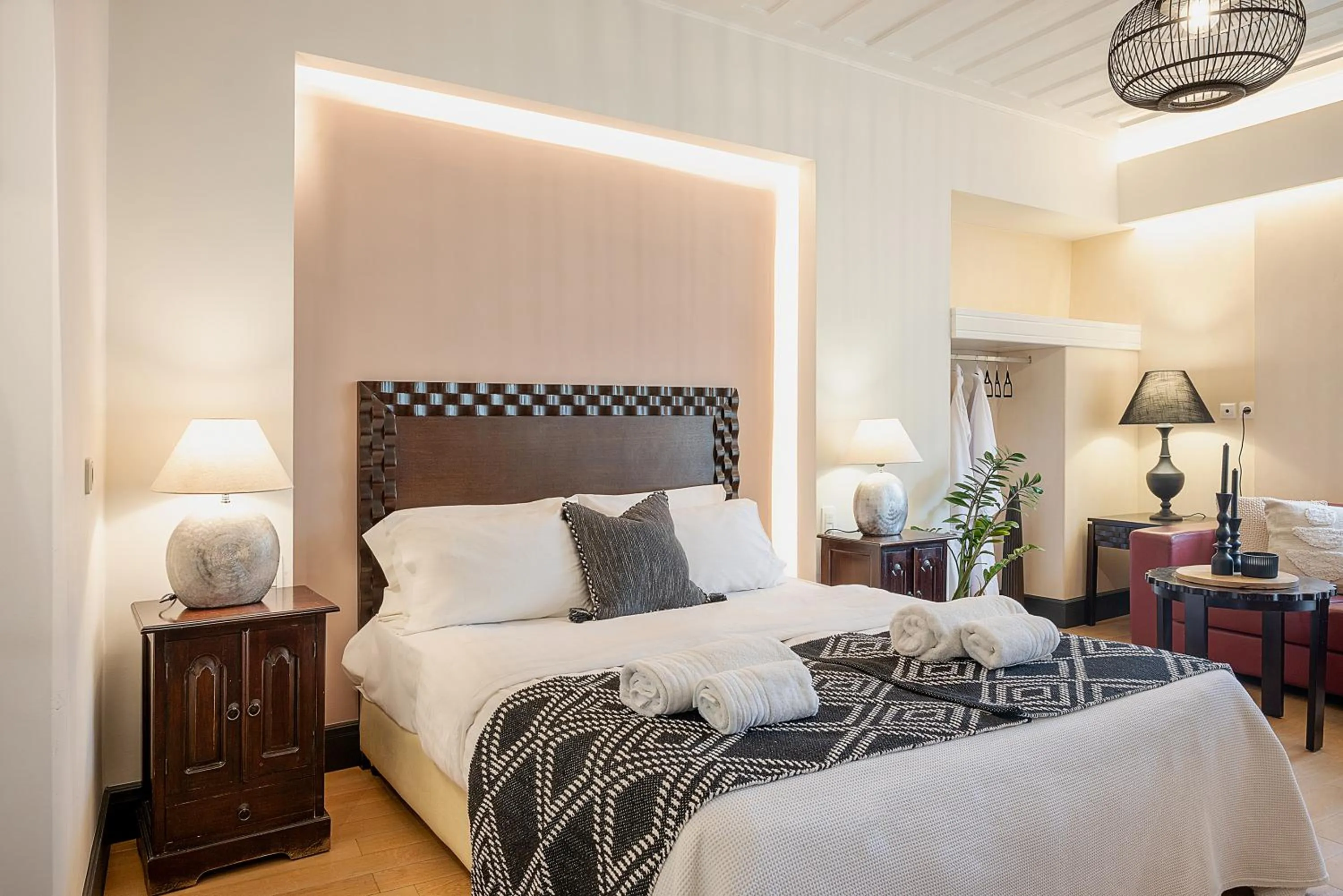 Bed in Vranas Ambiance Hotel