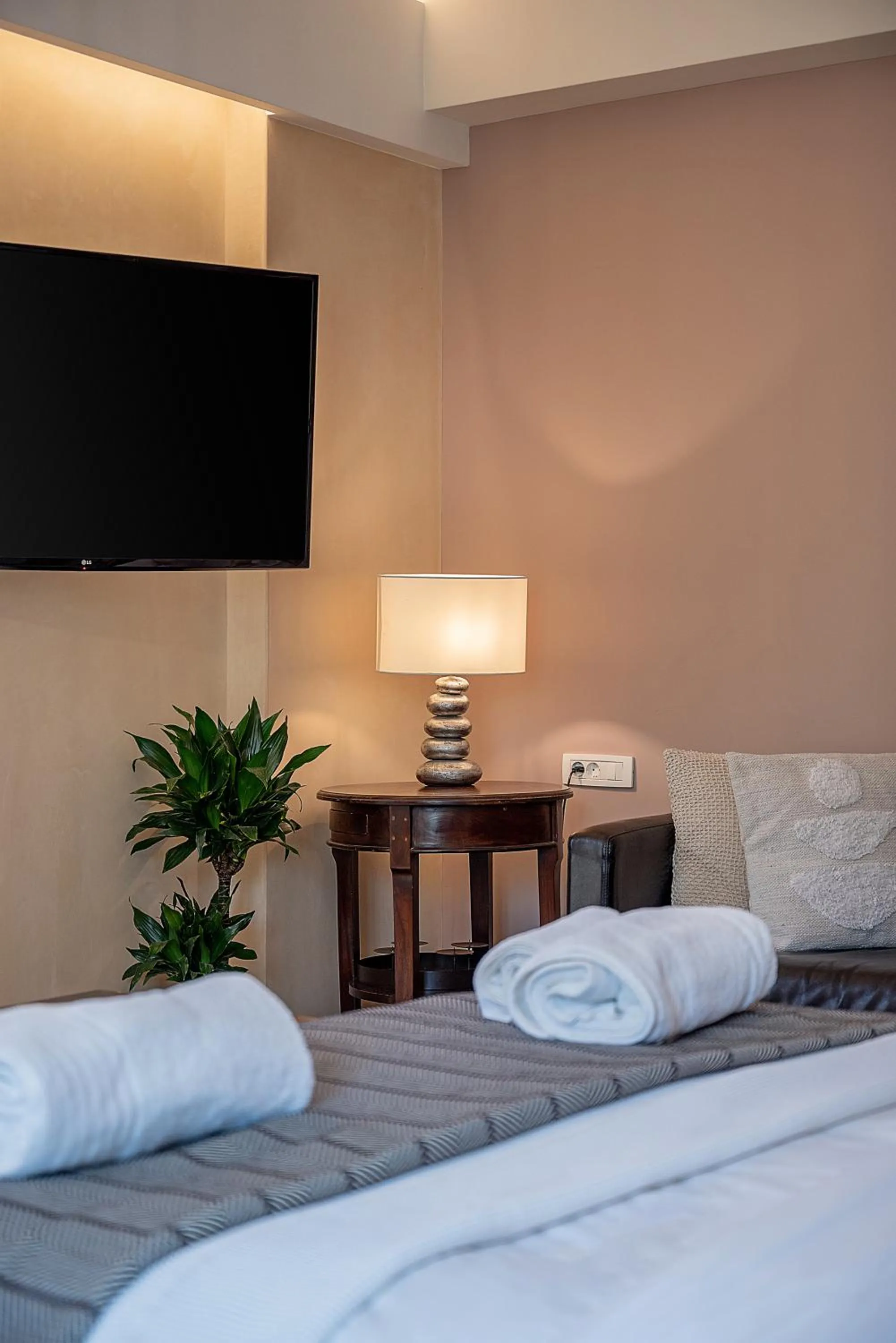 Bed in Vranas Ambiance Hotel