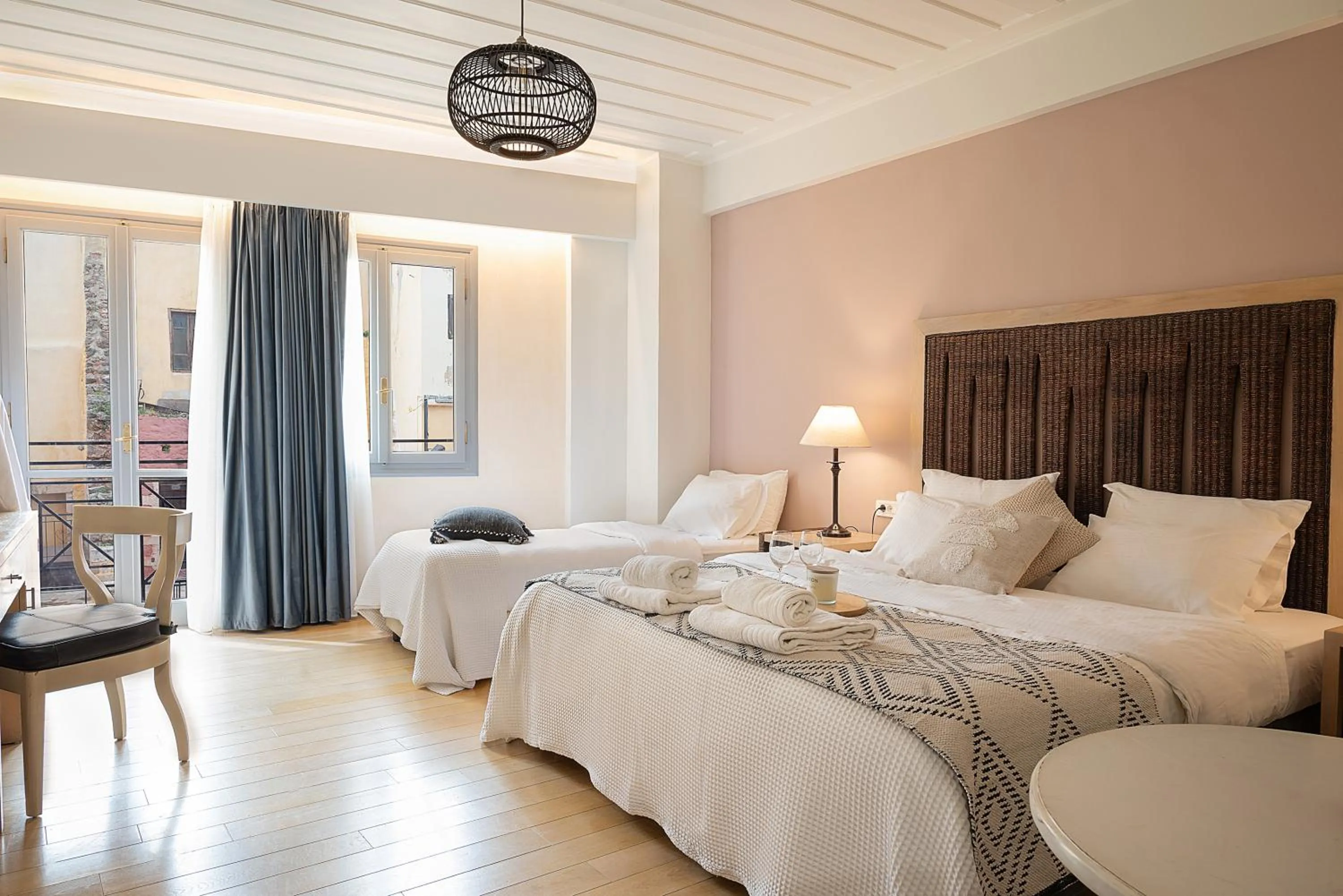 Bed in Vranas Ambiance Hotel