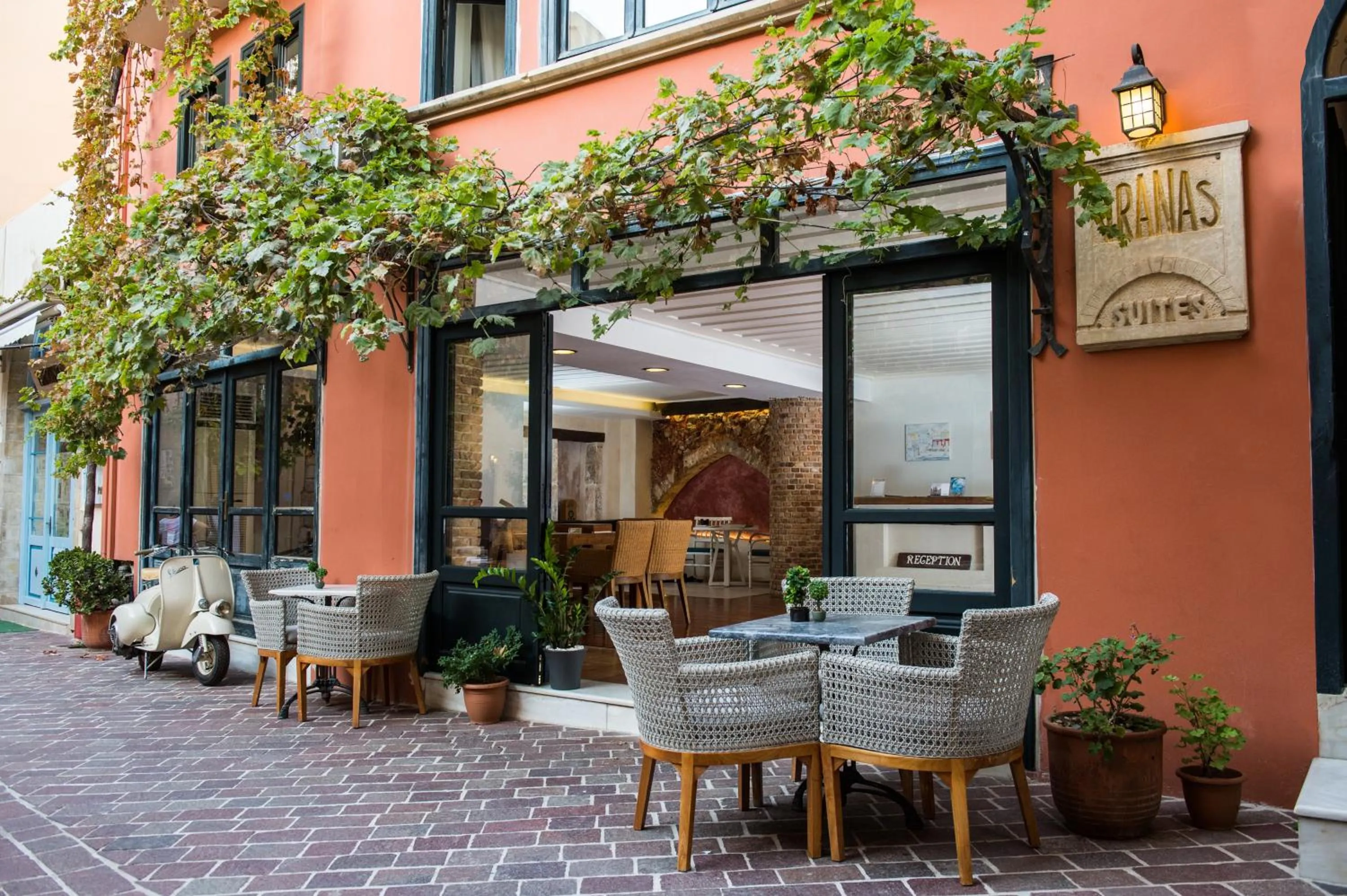 Facade/entrance in Vranas Ambiance Hotel