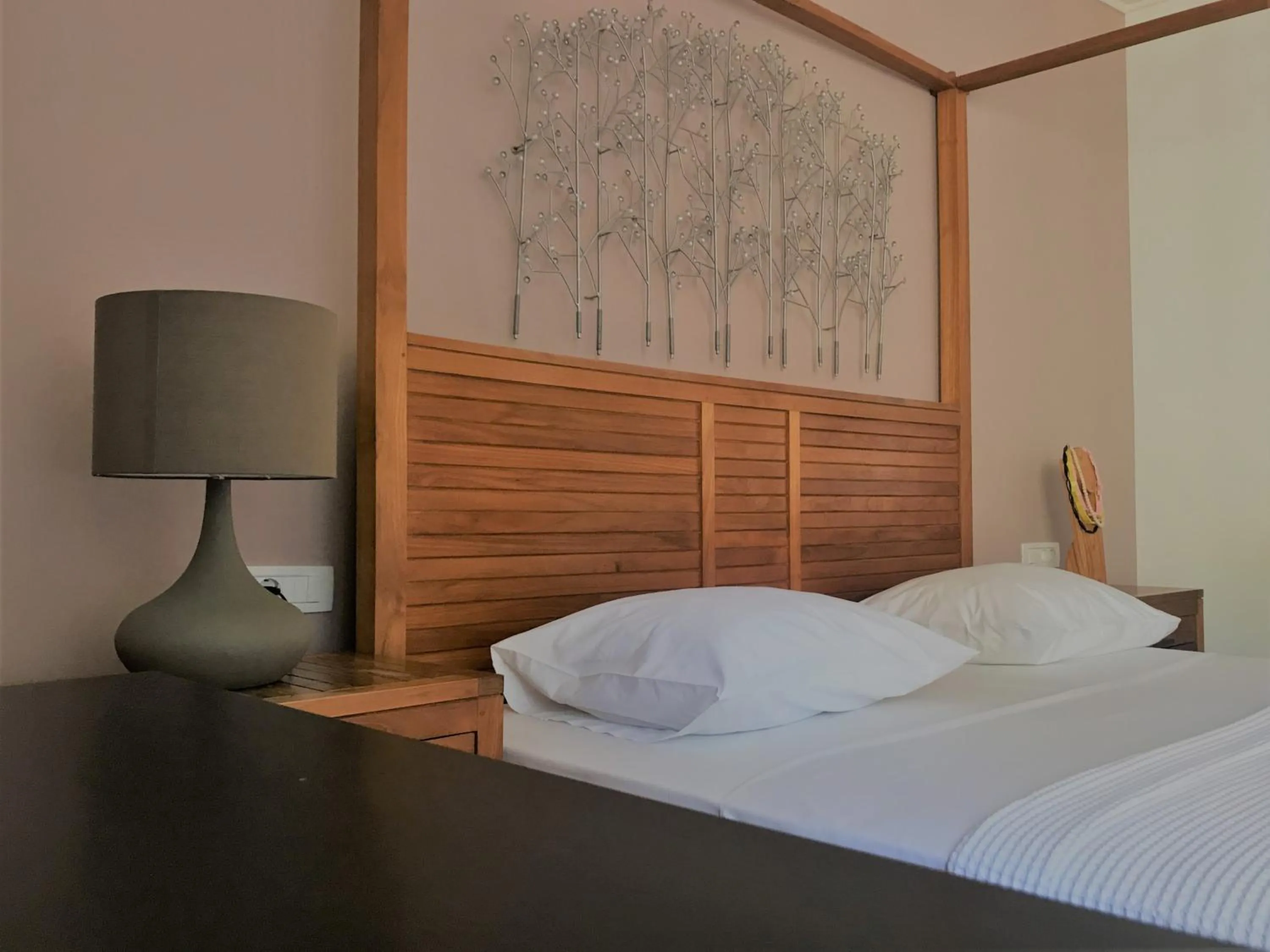 Bed in Vranas Ambiance Hotel