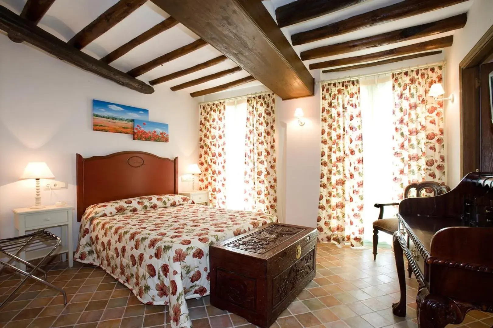 Bed in Hotel Rural El Pilaret Bed in Hotel Rural El Pilaret