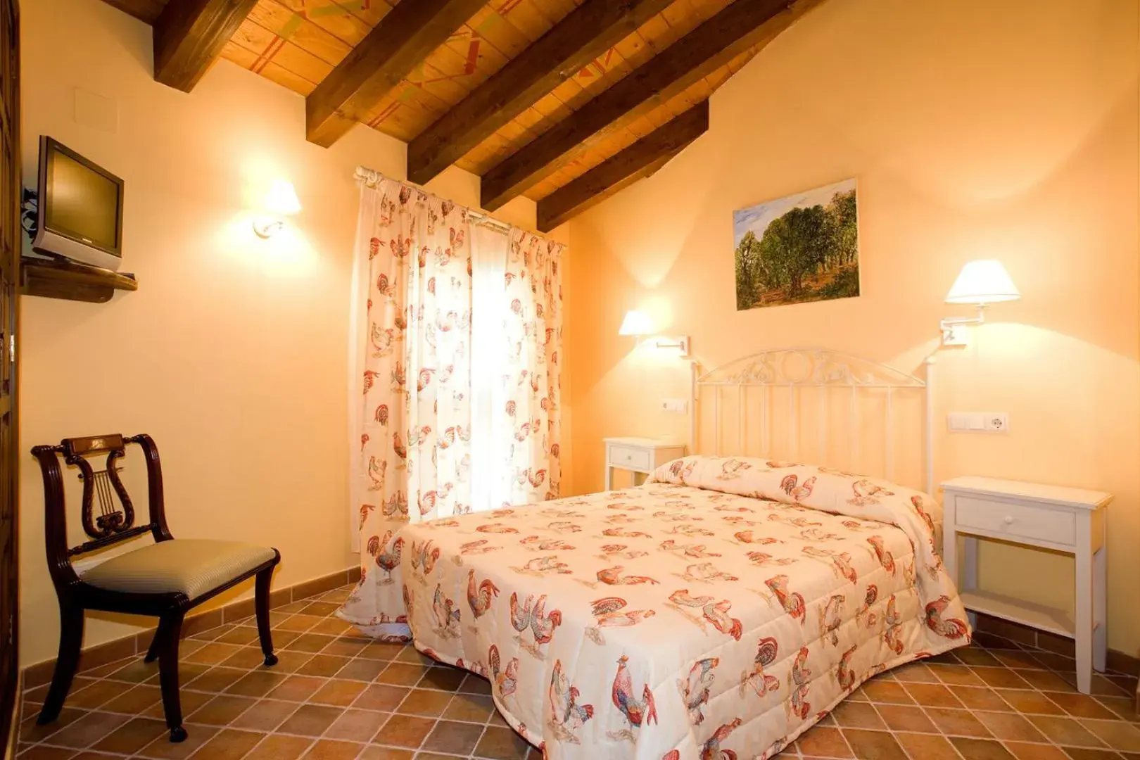 Bed in Hotel Rural El Pilaret Bed in Hotel Rural El Pilaret