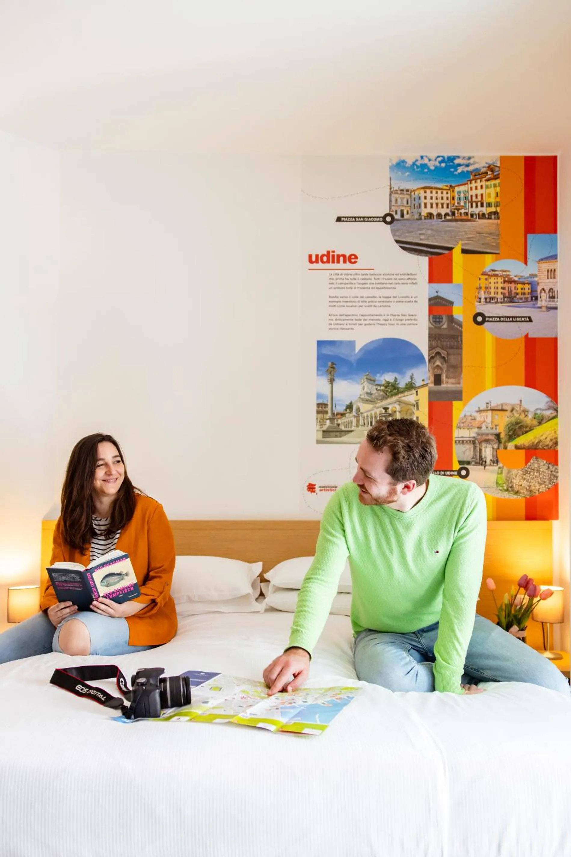 Bedroom, Bed in Hotel Trieste Mare