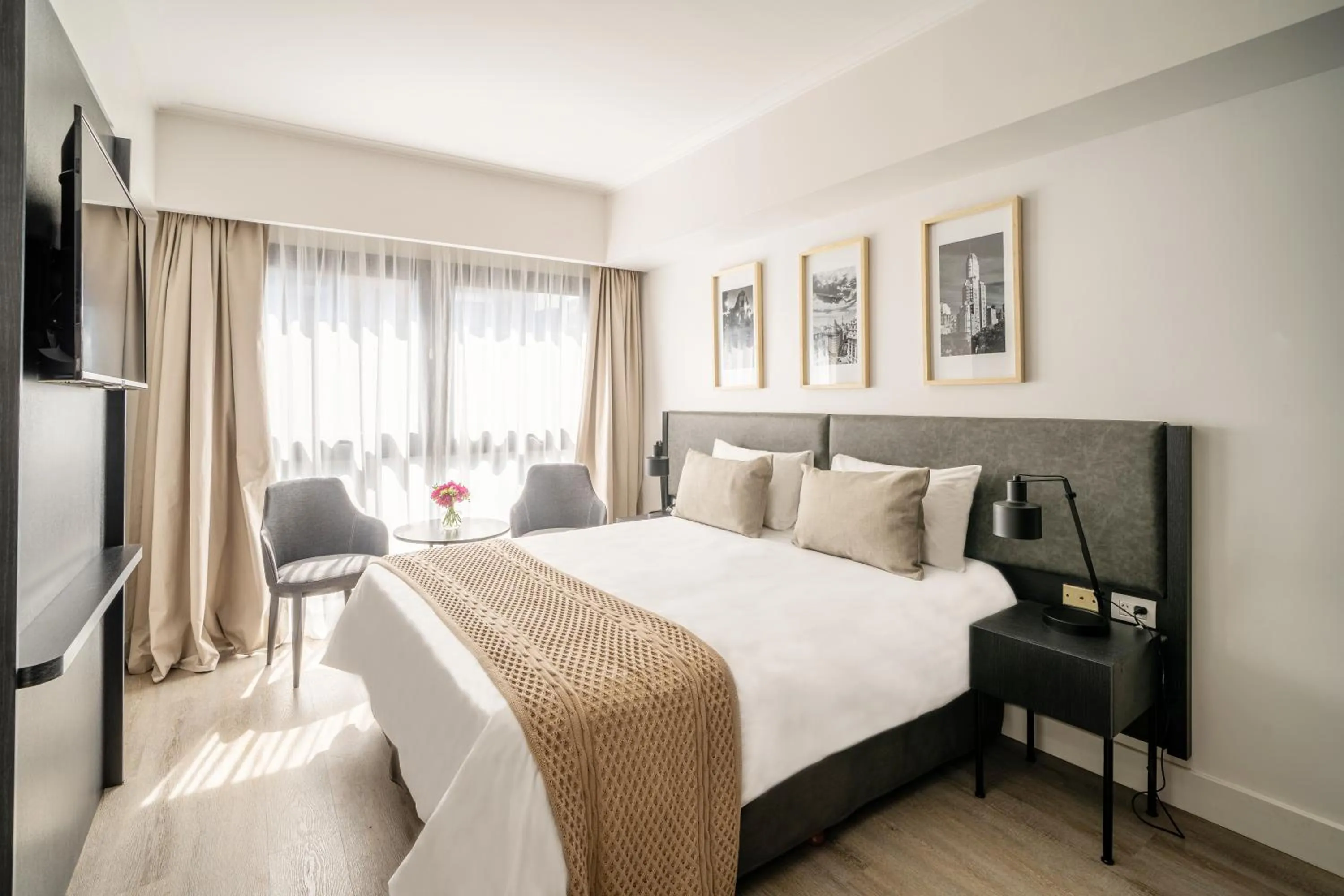 Bed in Efe Hotel & Cowork