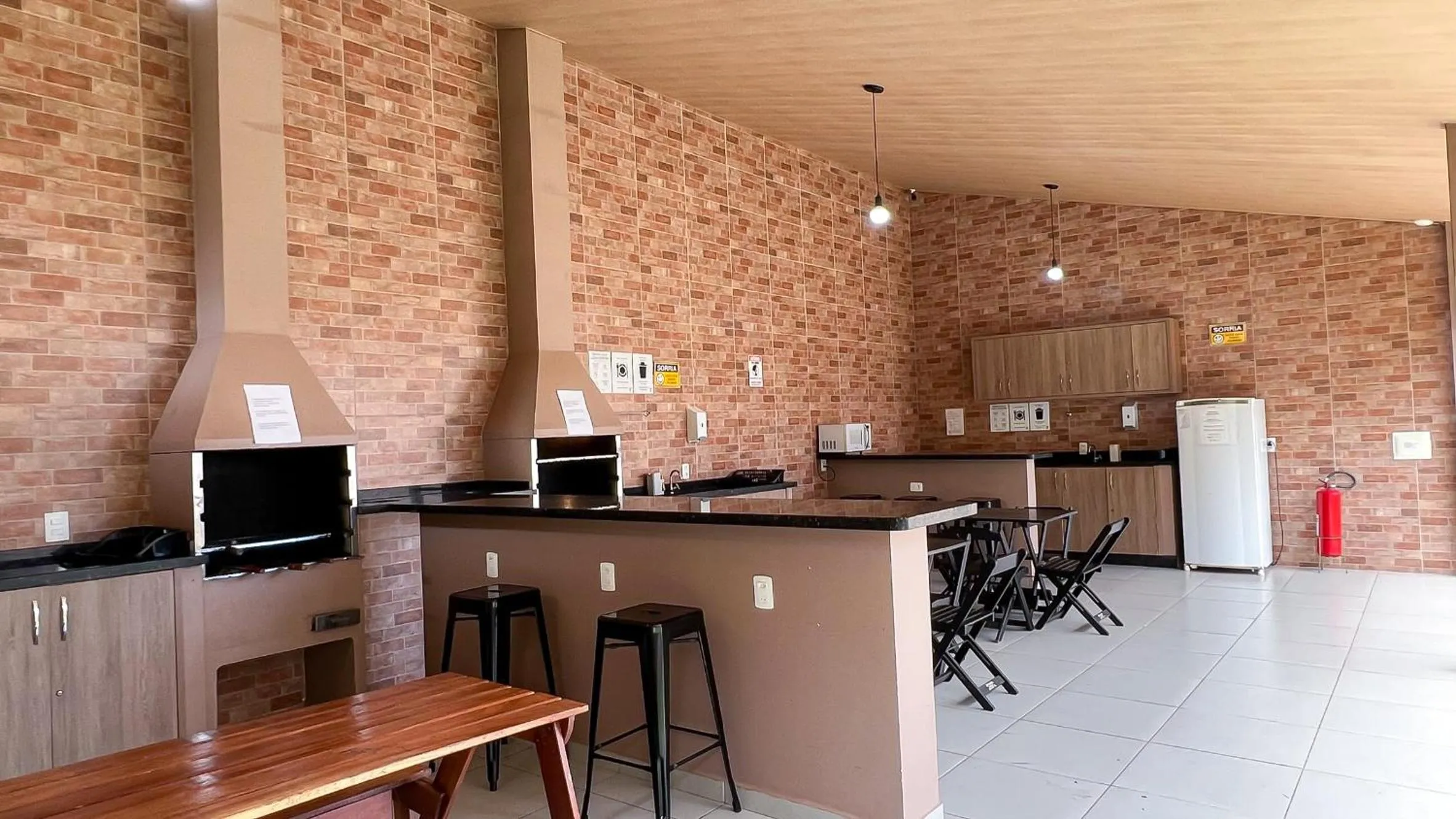 Kitchen or kitchenette in Pousada El Shaddai