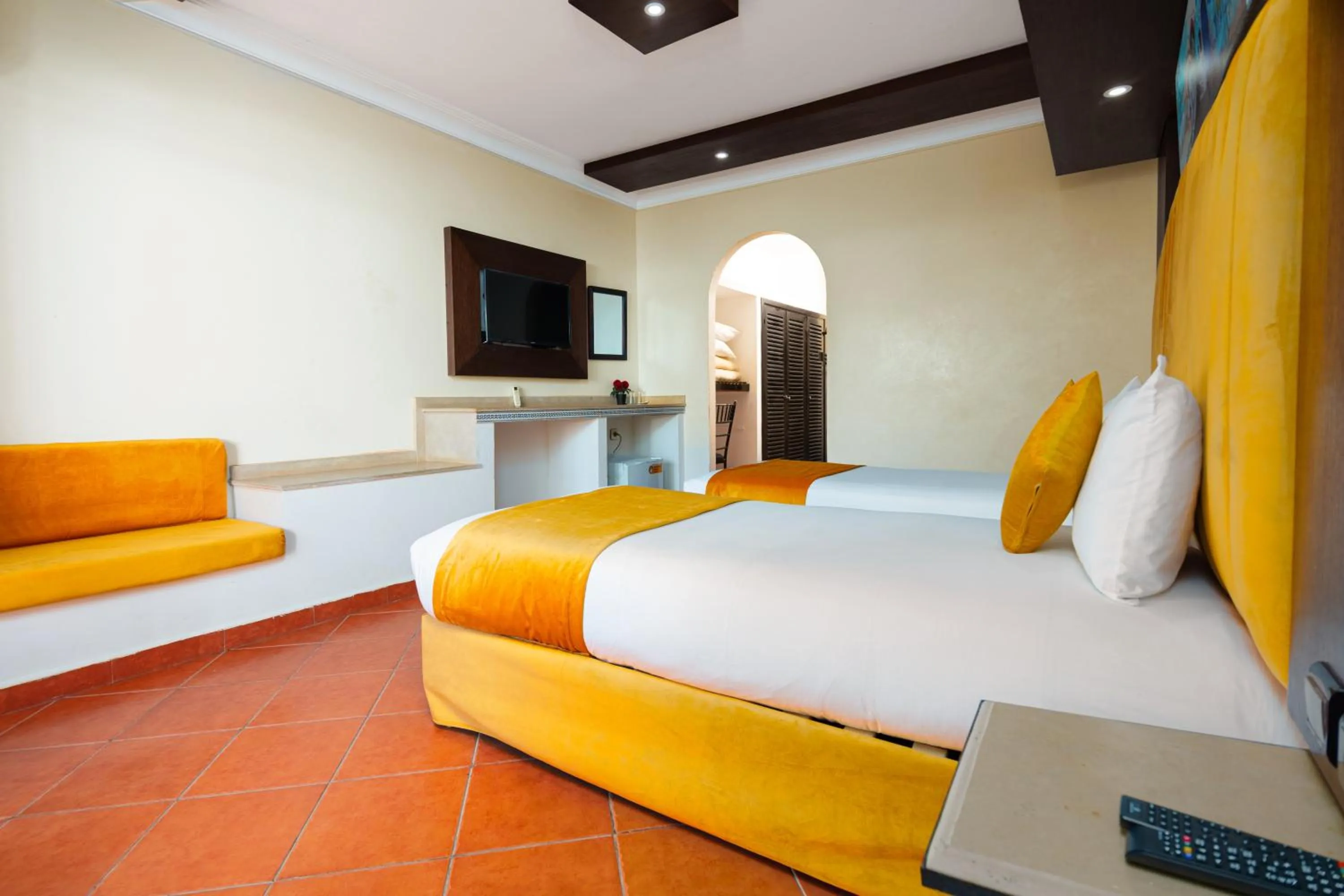 Bed in Hotel Al Khaima