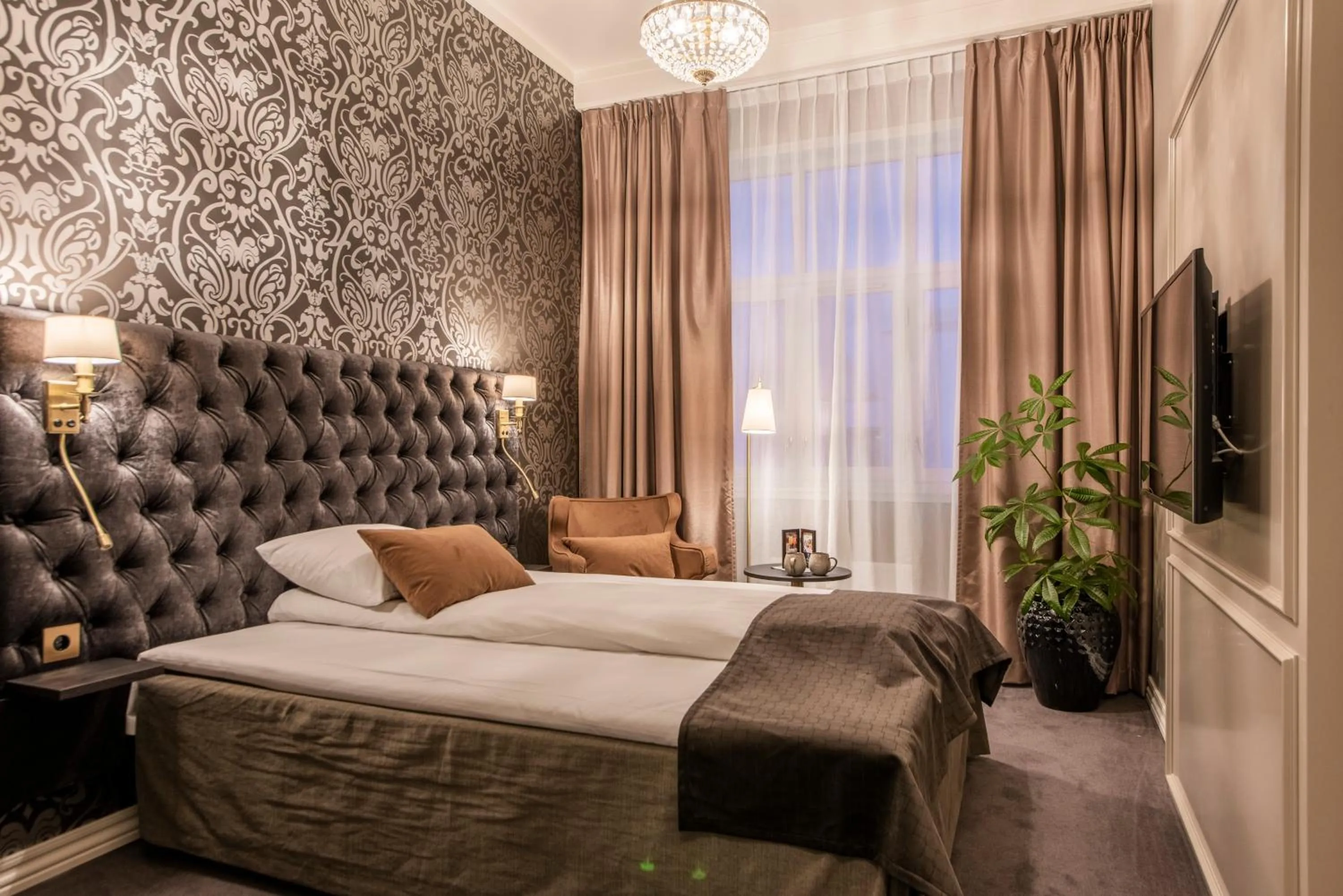 Bed in Home Hotel Grand Gjøvik