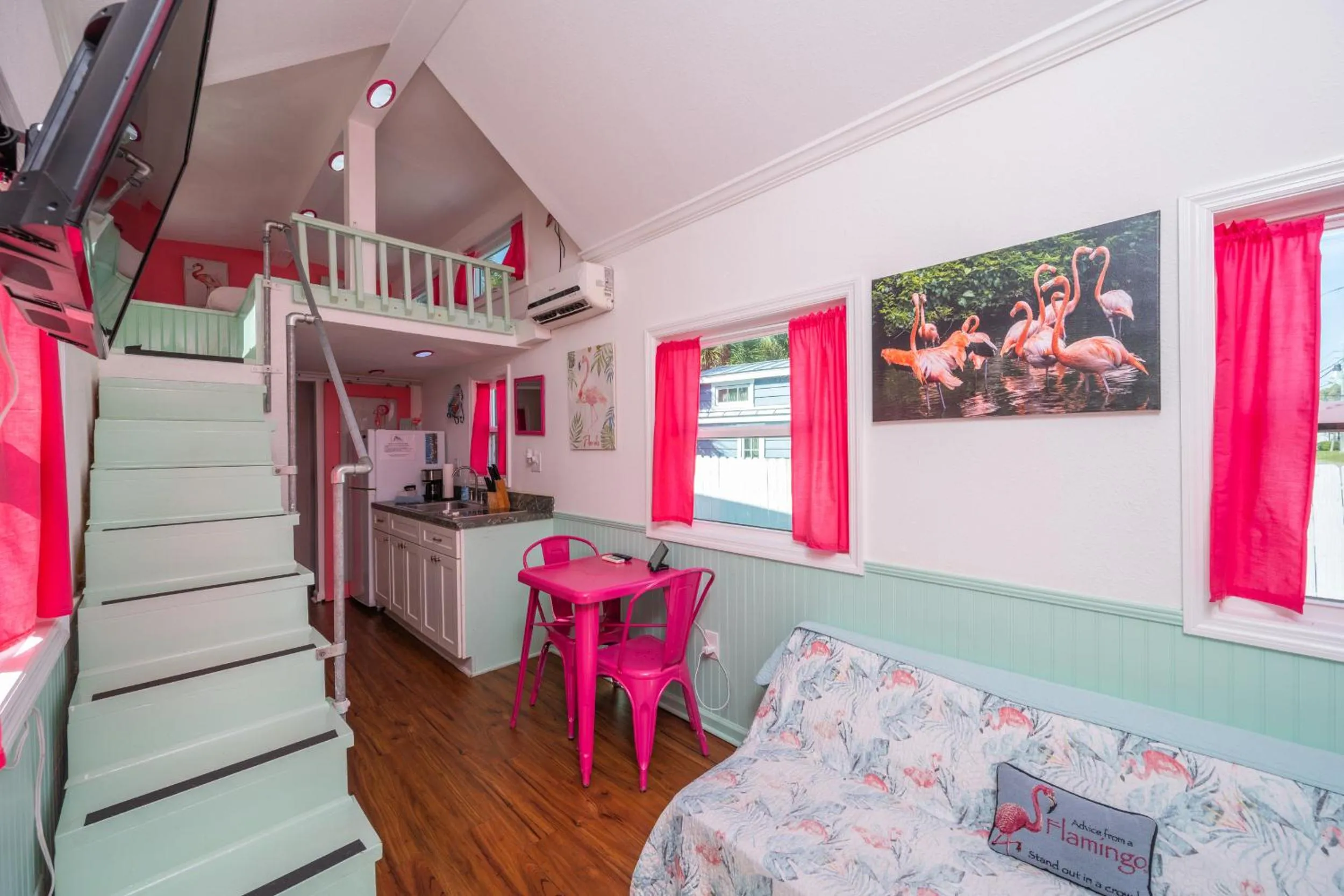 Bed in Tiny House Siesta