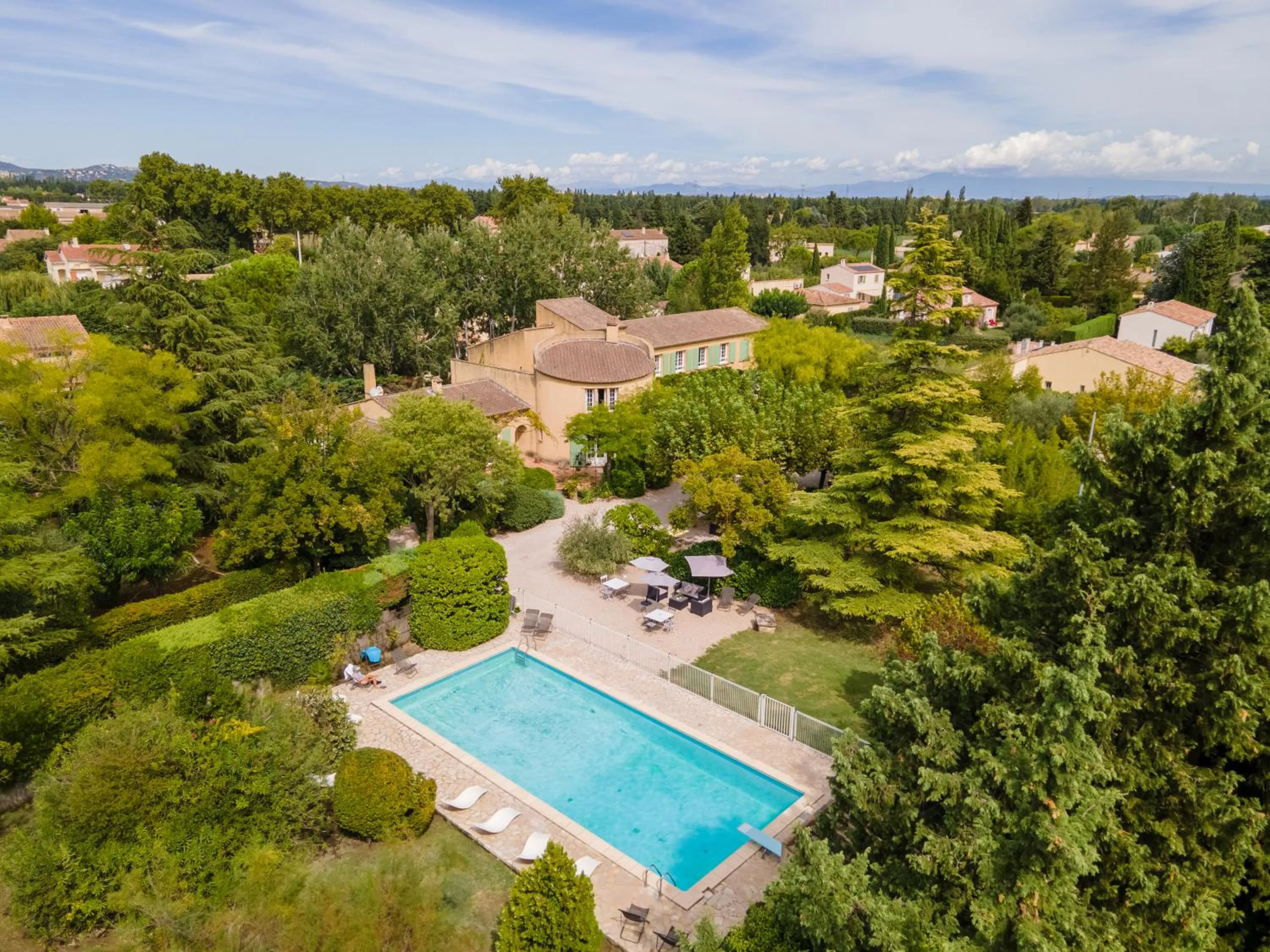 Bird's eye view in Logis Hôtel Castel Mouisson