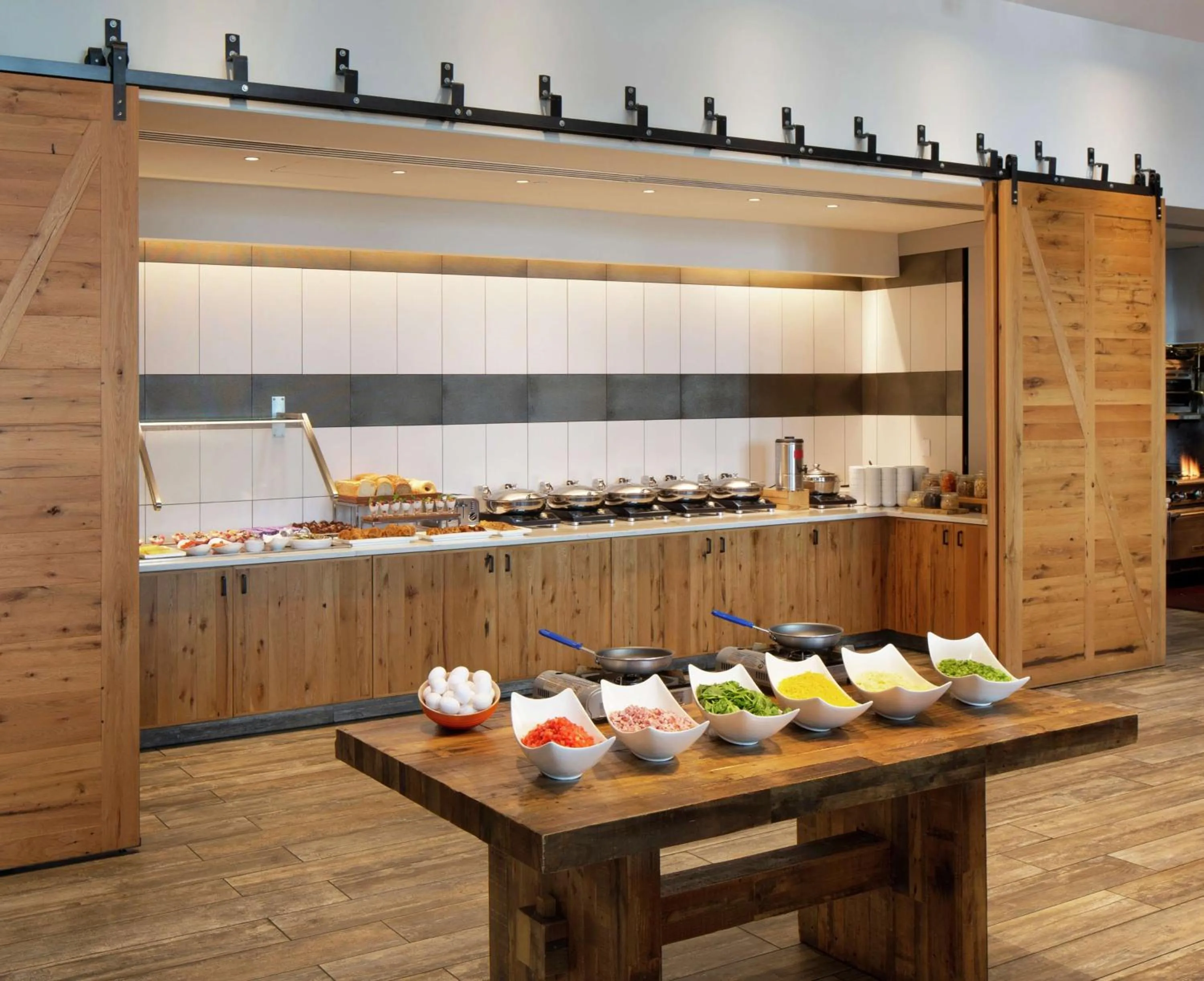 Breakfast in Hilton Philadelphia at Penn's Landing