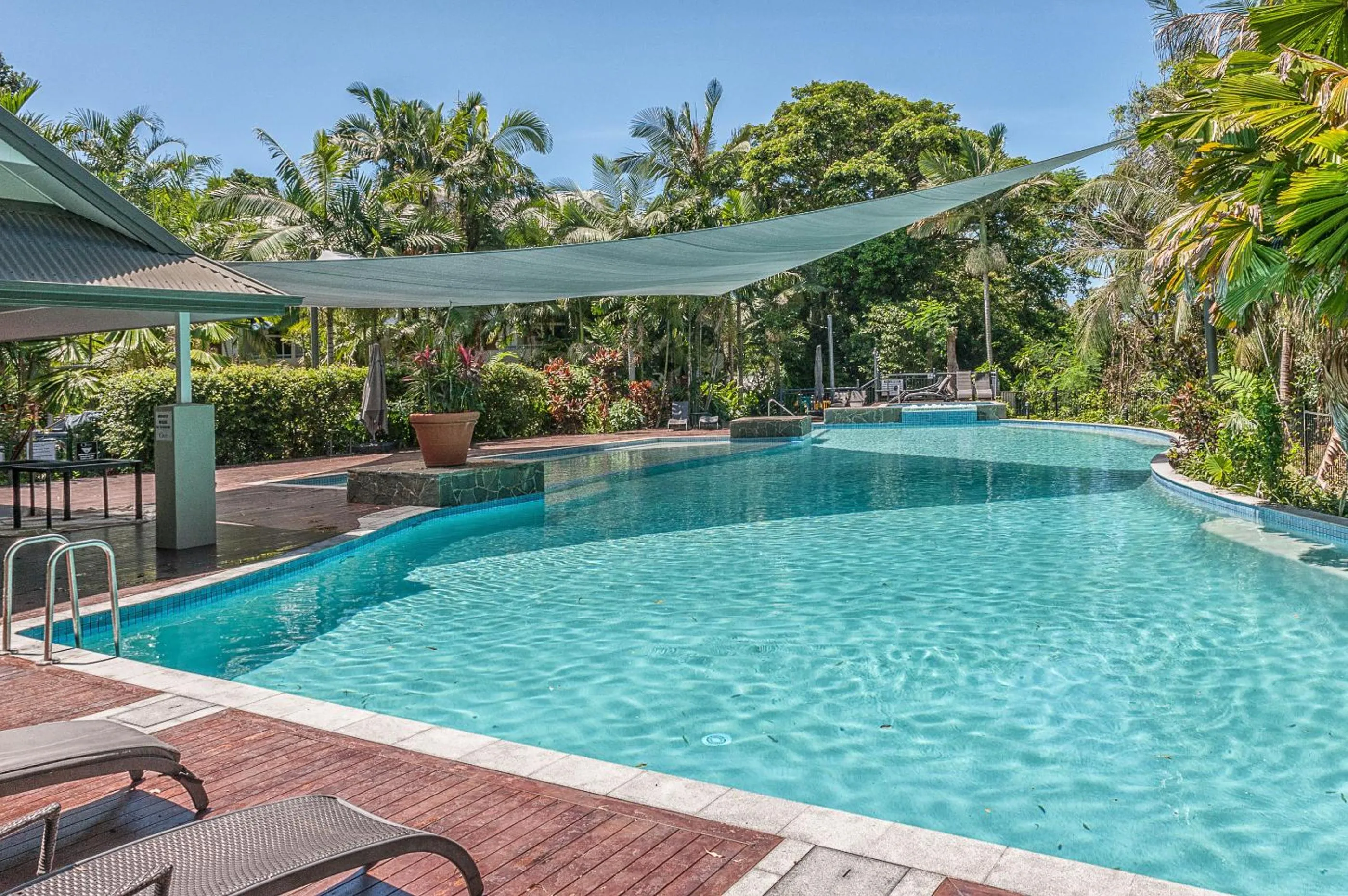 Pool view in Oasis at Palm Cove