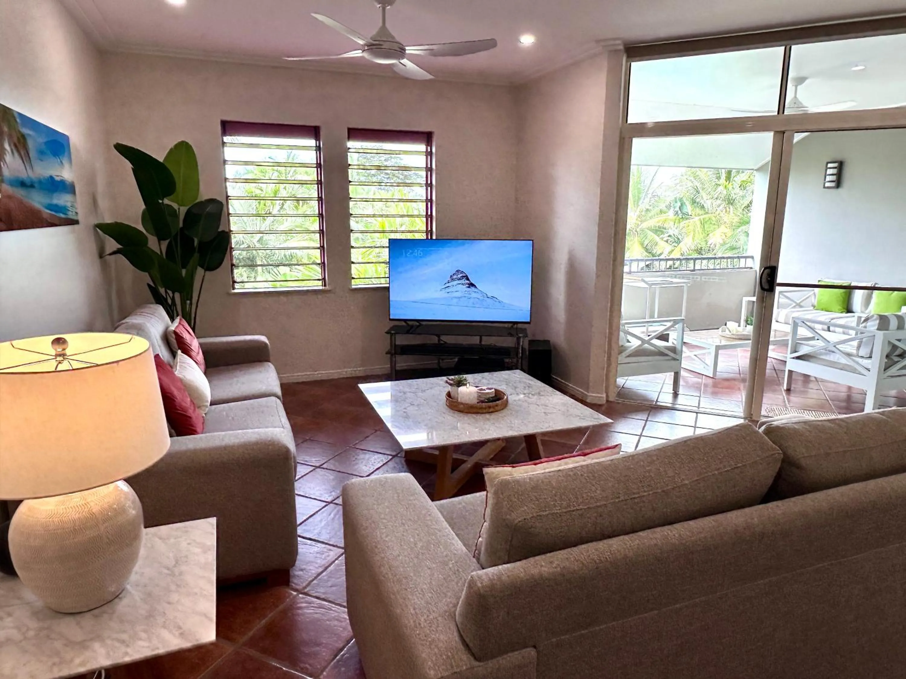 Living room in Oasis at Palm Cove